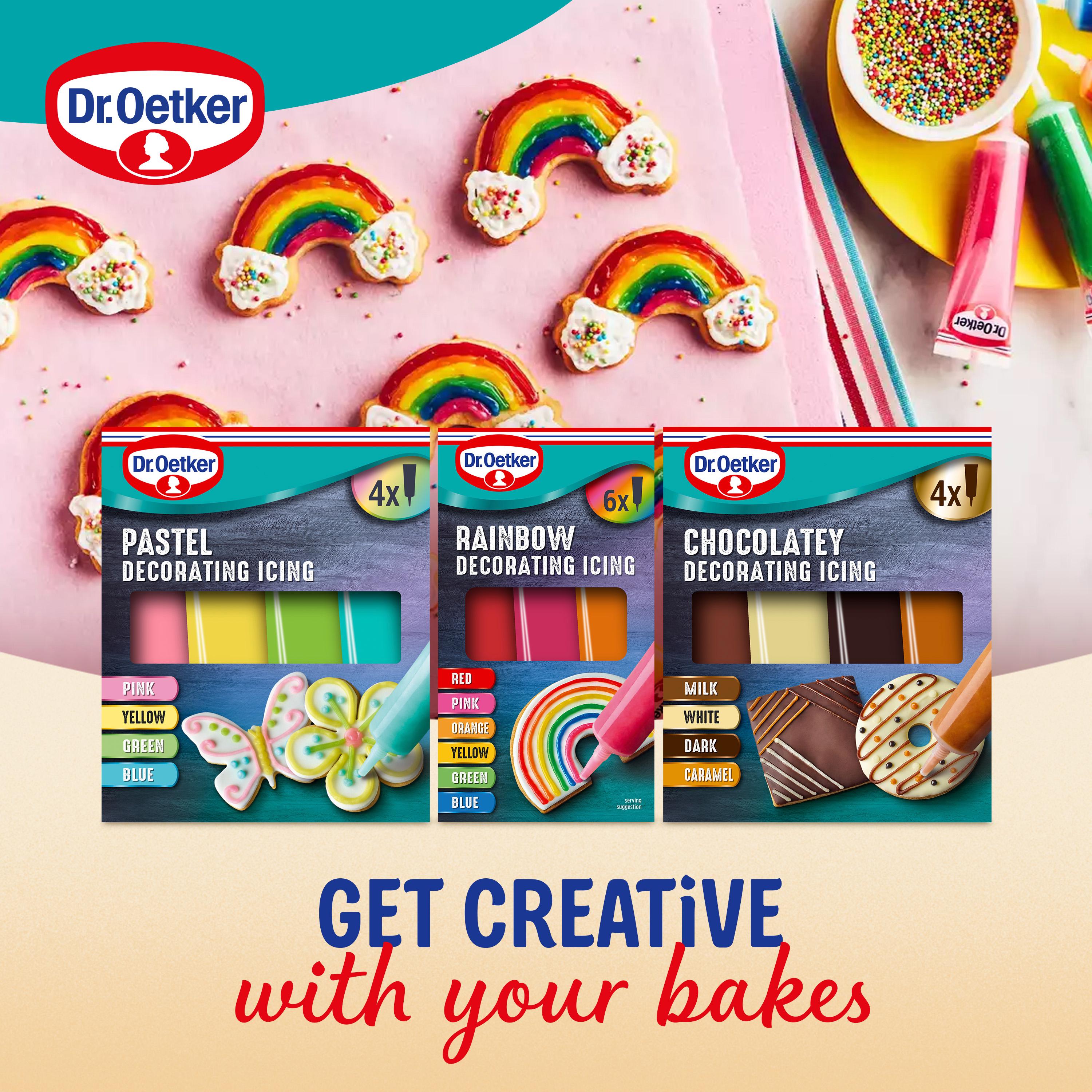 Dr. Oetker 4 x 17g Pastel Decorating Writing Icing thumbnail 4
