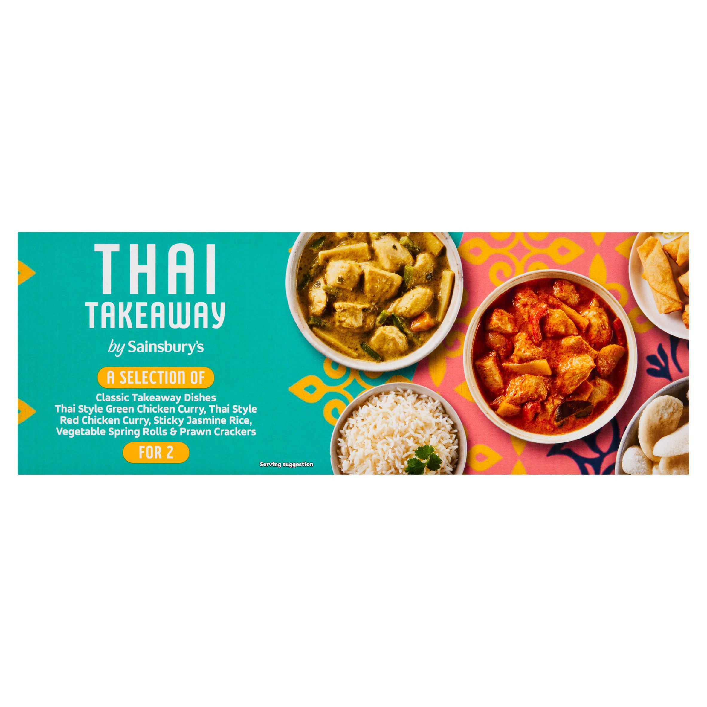 Sainsbury's Red & Green Chicken Curry Thai Takeaway Box (Serves 2)