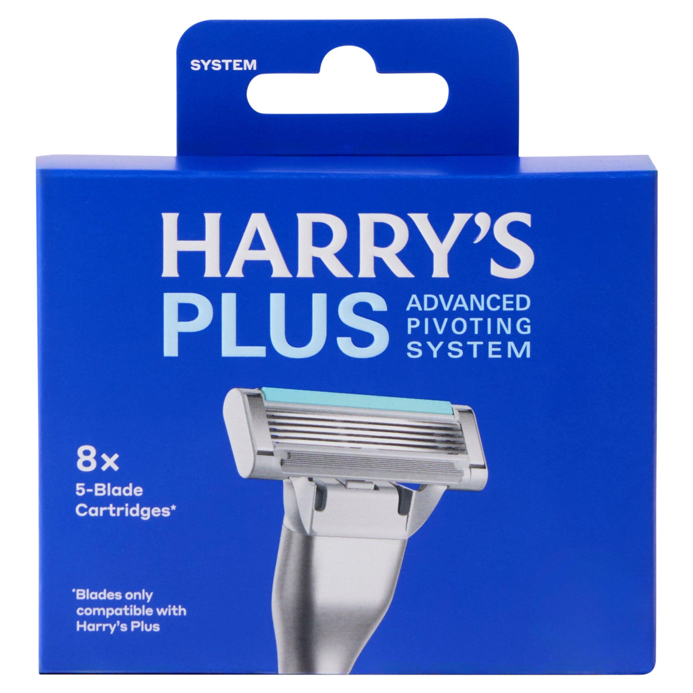 Harry's Plus 8 x Mens Razor Blades Advanced Pivoting System Pack