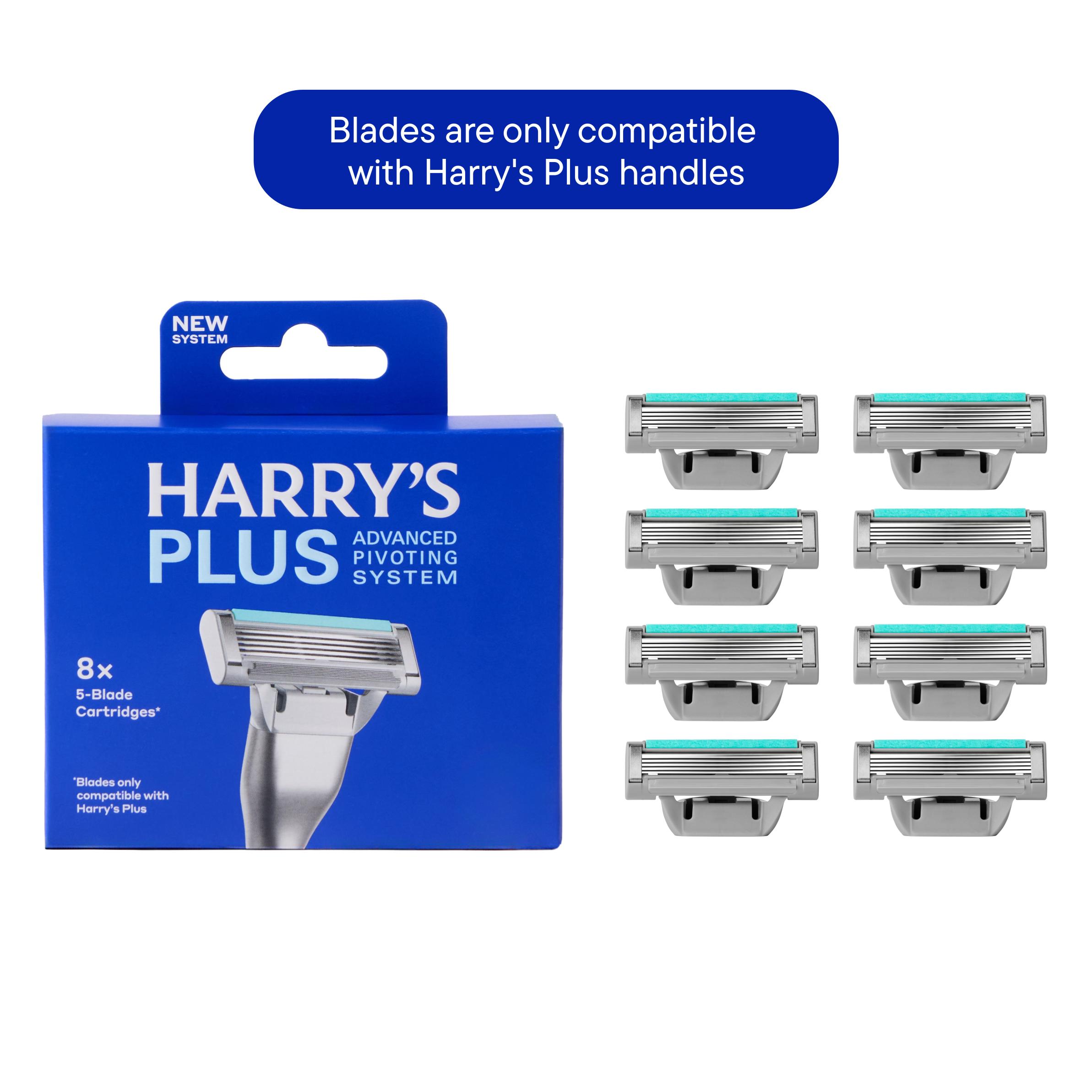 Harry's Plus 8 x Mens Razor Blades Advanced Pivoting System Pack thumbnail 5