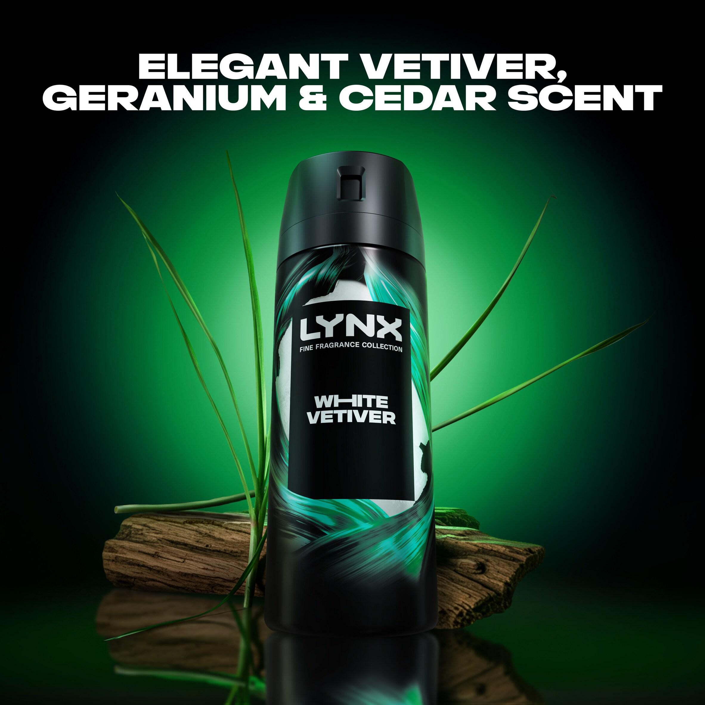 Lynx 150ml Fine Fragrance Collection White Vetiver Premium Body Spray thumbnail 3