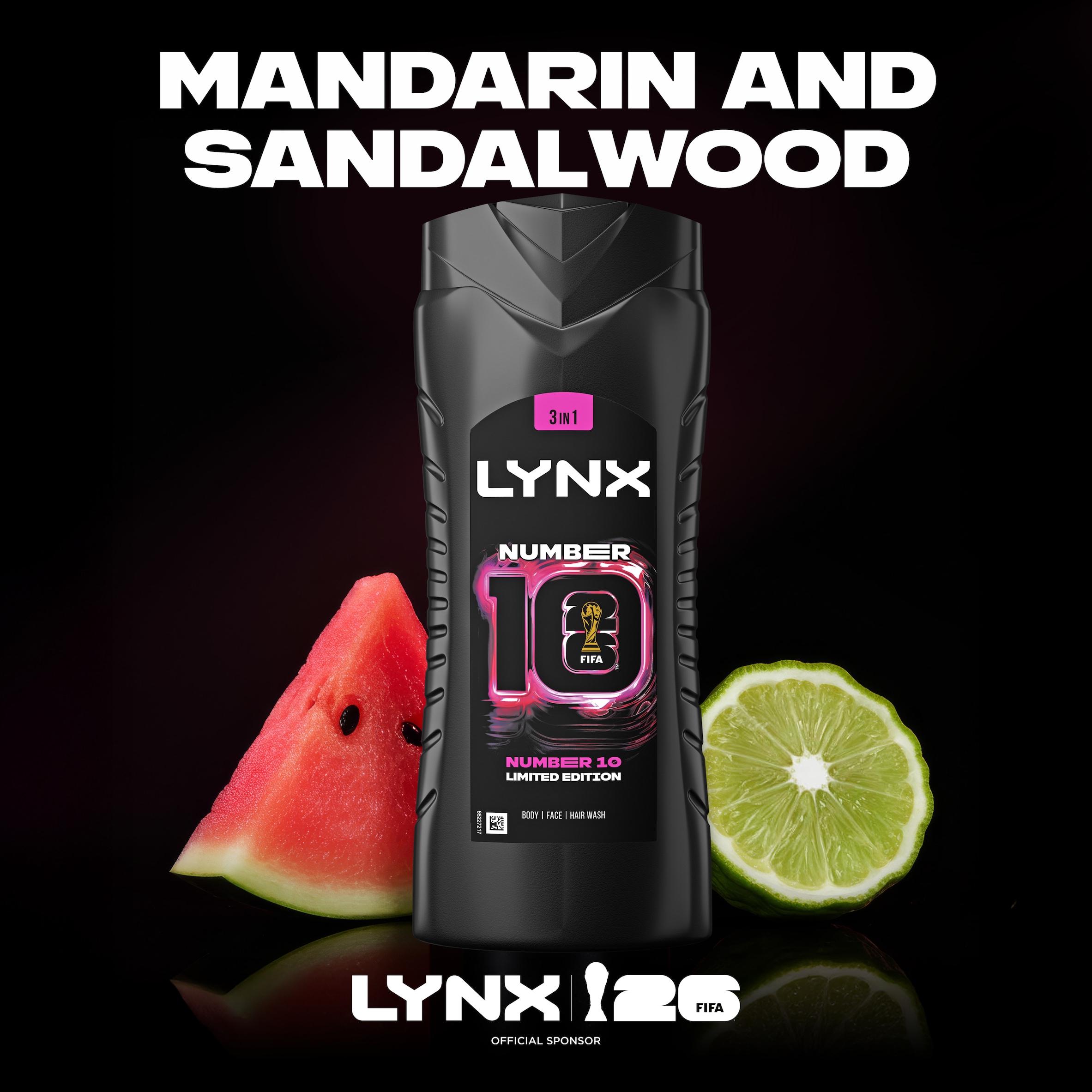 Lynx 500ml Number 10 3 in 1 Body Wash, FIFA Limited Edition thumbnail 3