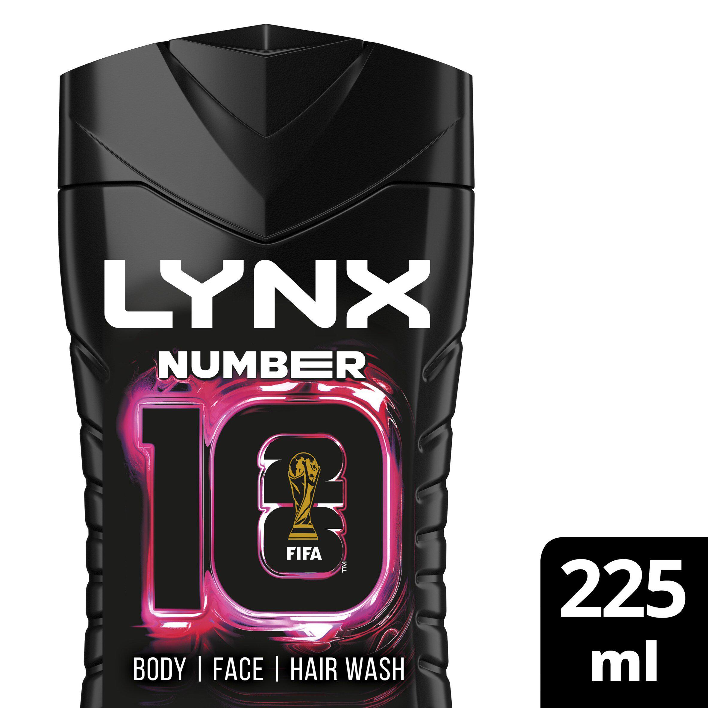 Lynx 225ml Number 10 3 in 1 Body Wash, FIFA Limited Edition