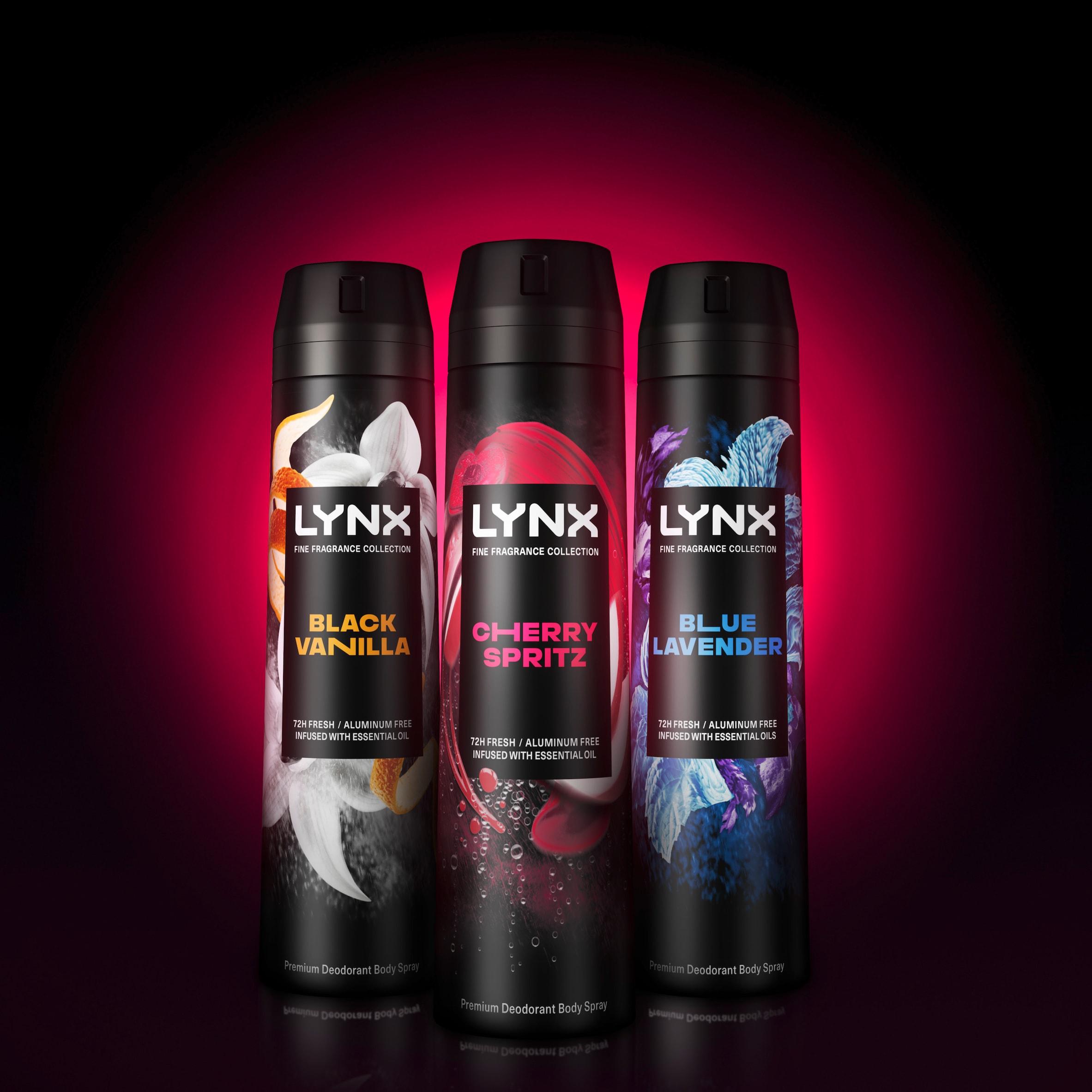 Lynx 200ml Fine Fragrance Collection Cherry Spritz Premium Body Spray thumbnail 4