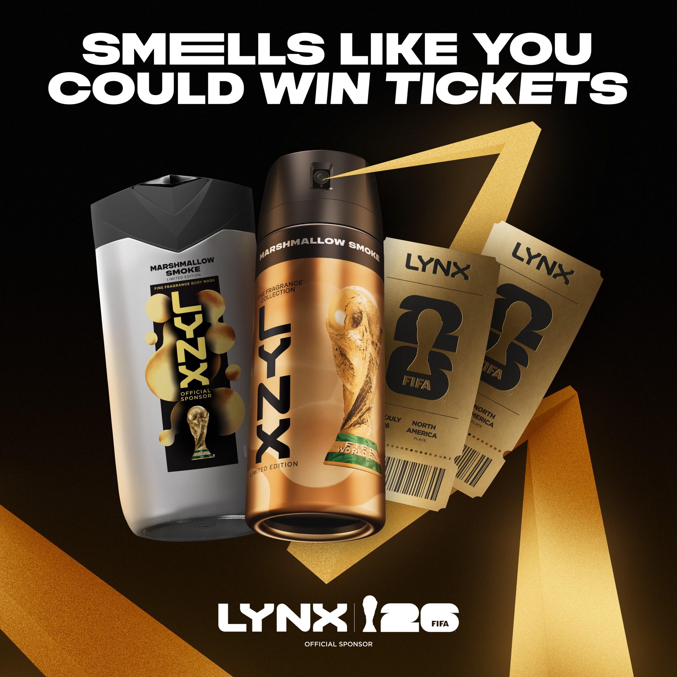 Lynx 400ml Marshmallow Smoke Premium Fine Fragrance Collection Body Wash, FIFA Limited Edition thumbnail 4