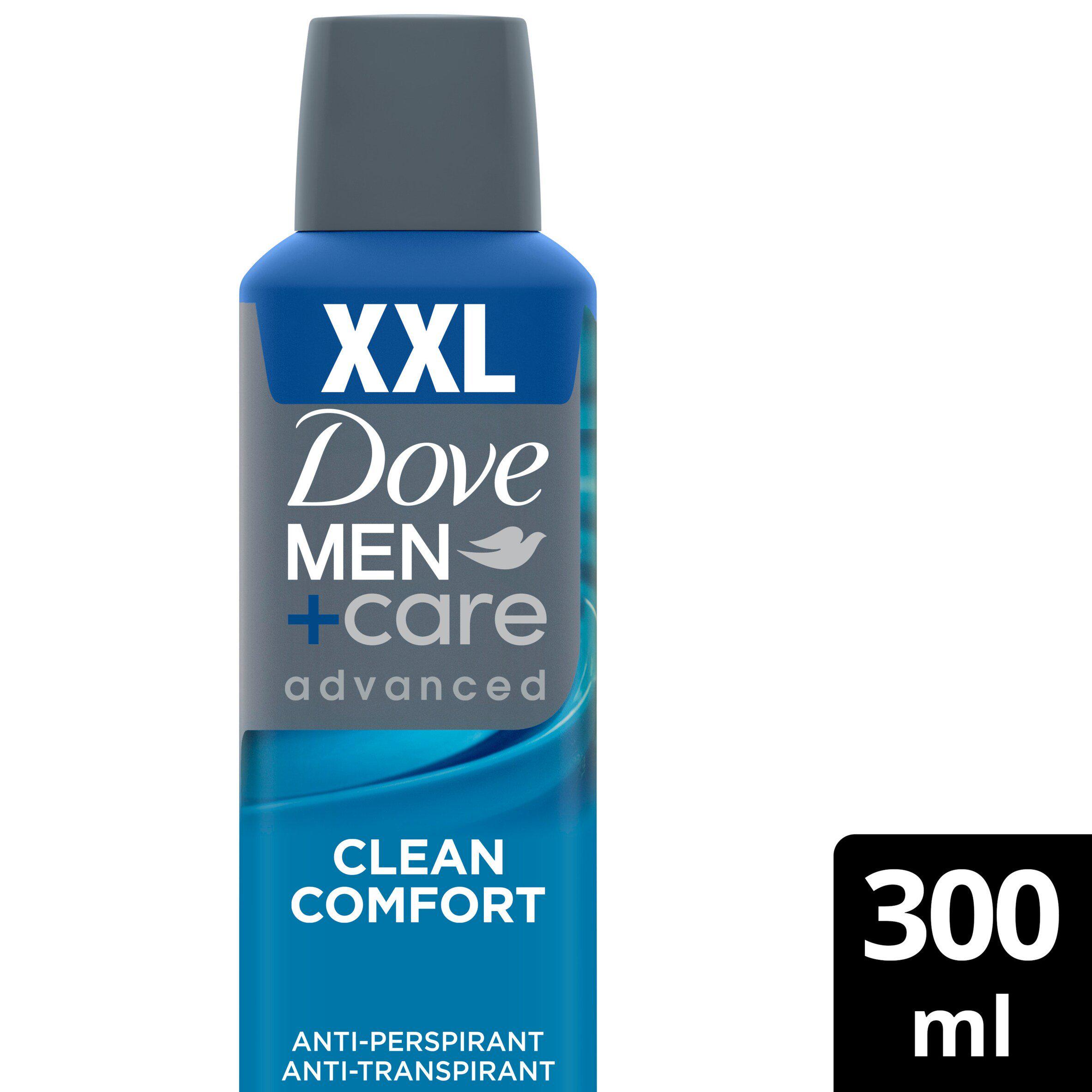 Dove Men+Care 300ml Advanced Clean Comfort XXL Antiperspirant Aerosol Deodorant Spray
