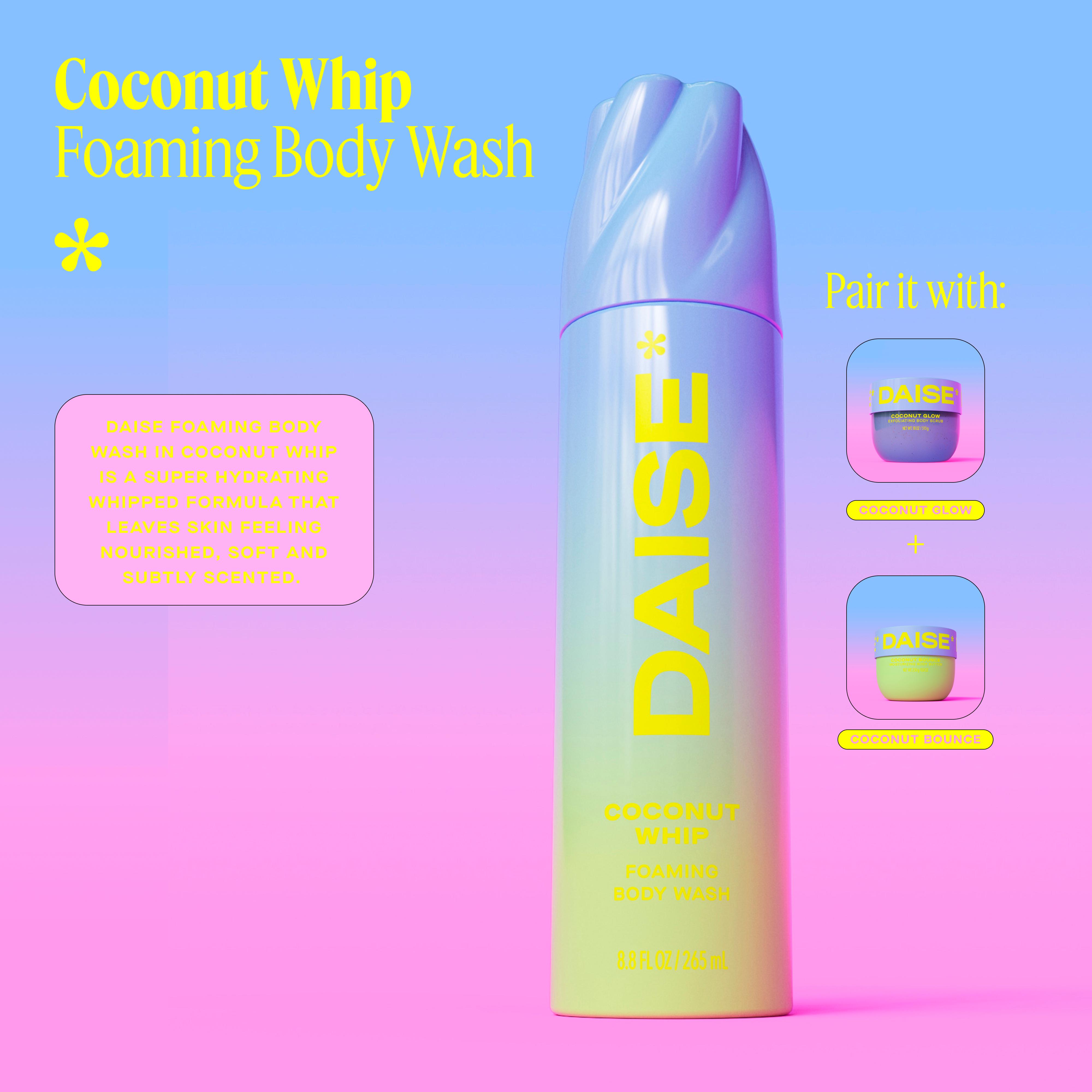 Daise 265ml Coconut Whip Foaming Body Wash thumbnail 6