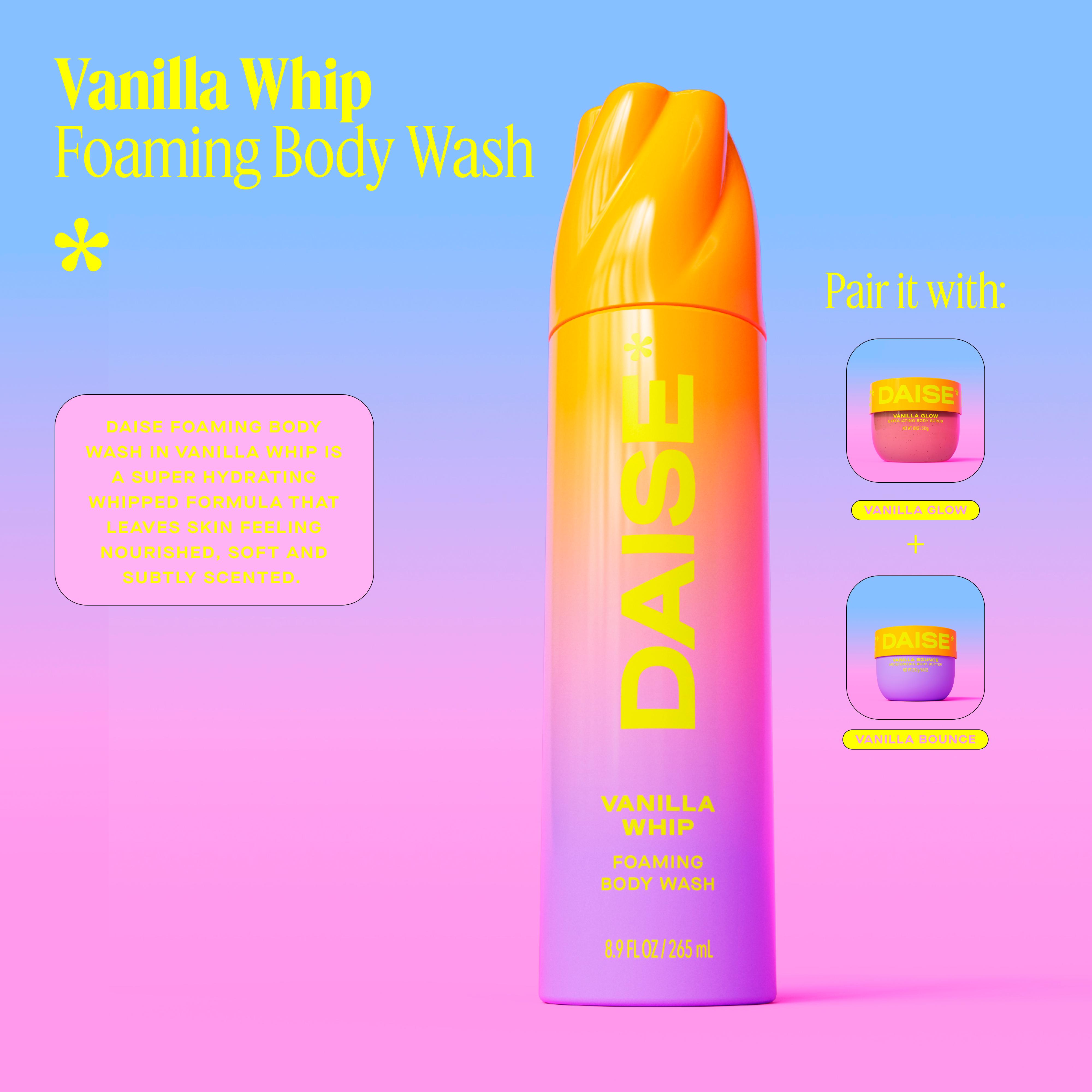 Daise 265ml Vanilla Whip Foaming Body Wash thumbnail 6