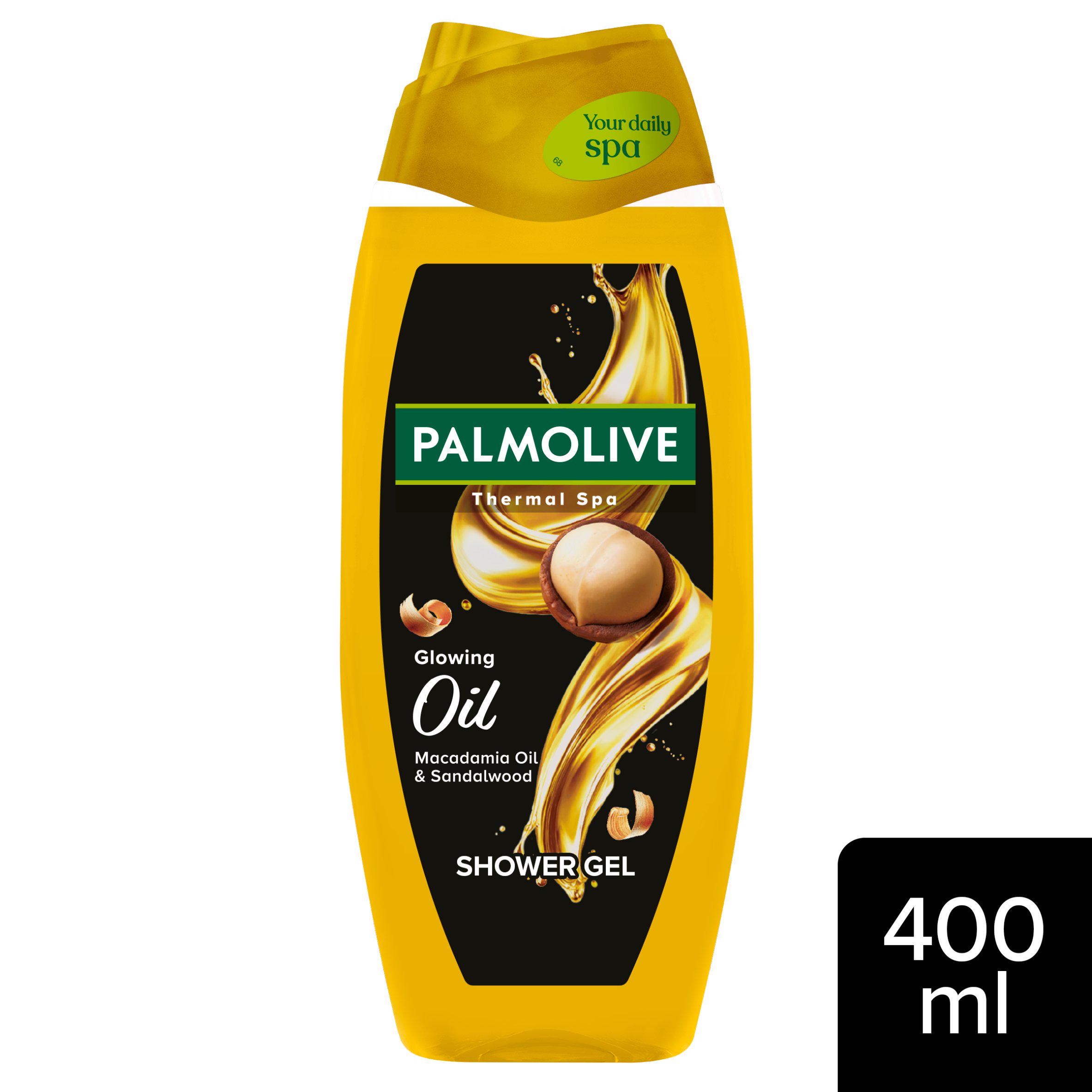 Palmolive Thermal Spa Glowing Oil Macadamia Oil & Sandalwood Shower Gel Body Wash 400ml