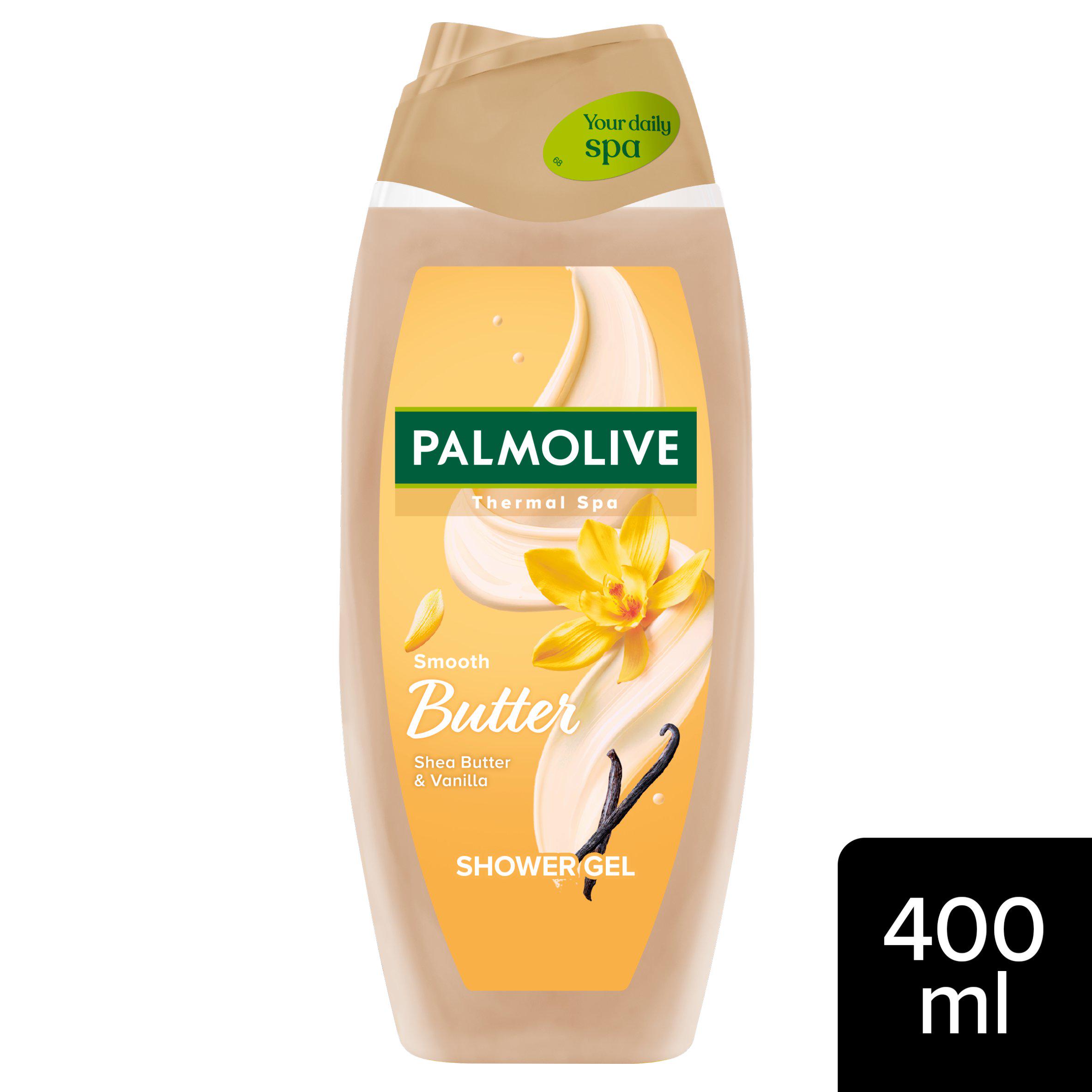 Palmolive Thermal Spa Smooth Butter Shea Butter & Vanilla Shower Gel Body Wash 400ml