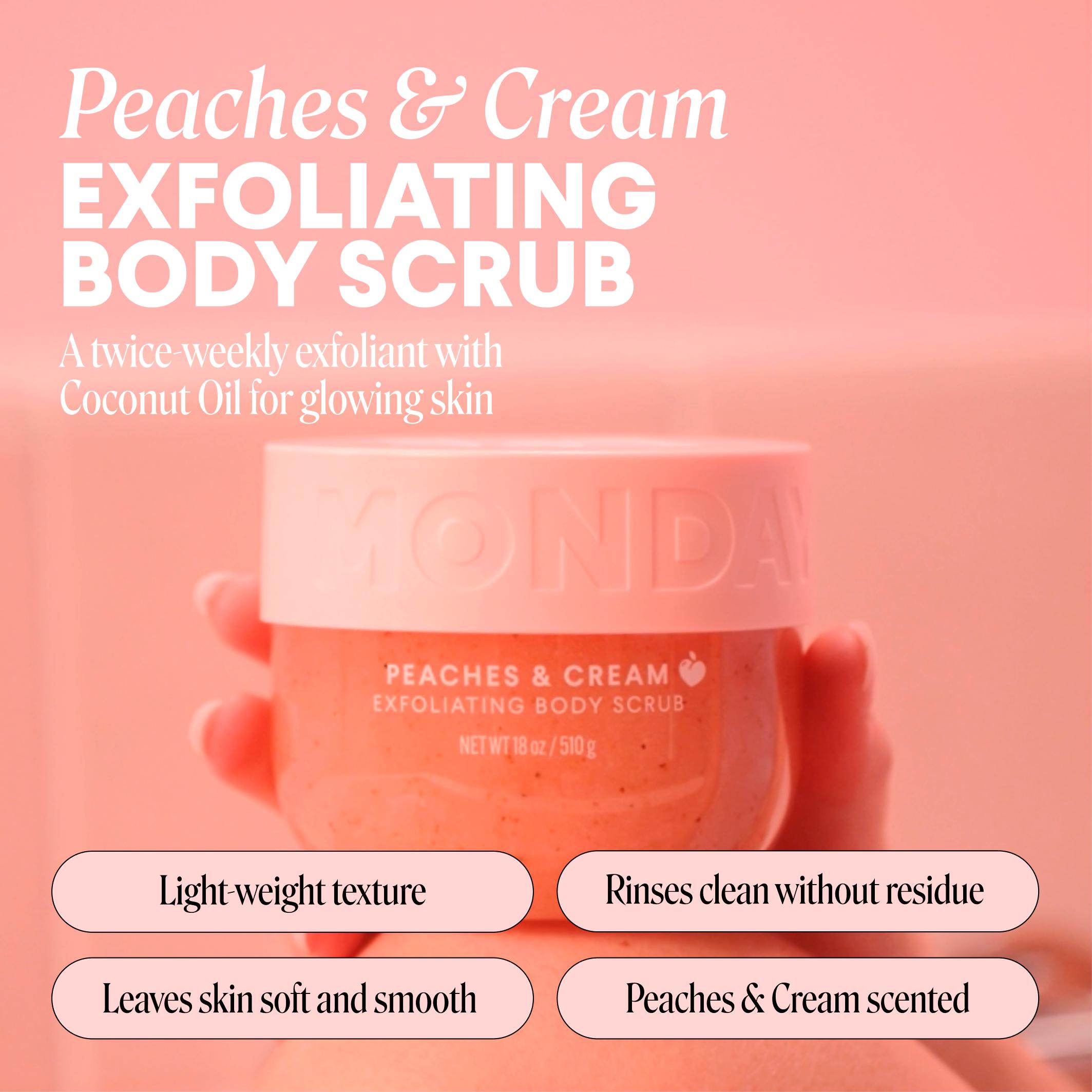 Monday Haircare 510g Peaches & Cream Exfoliating Body Scrub thumbnail 3