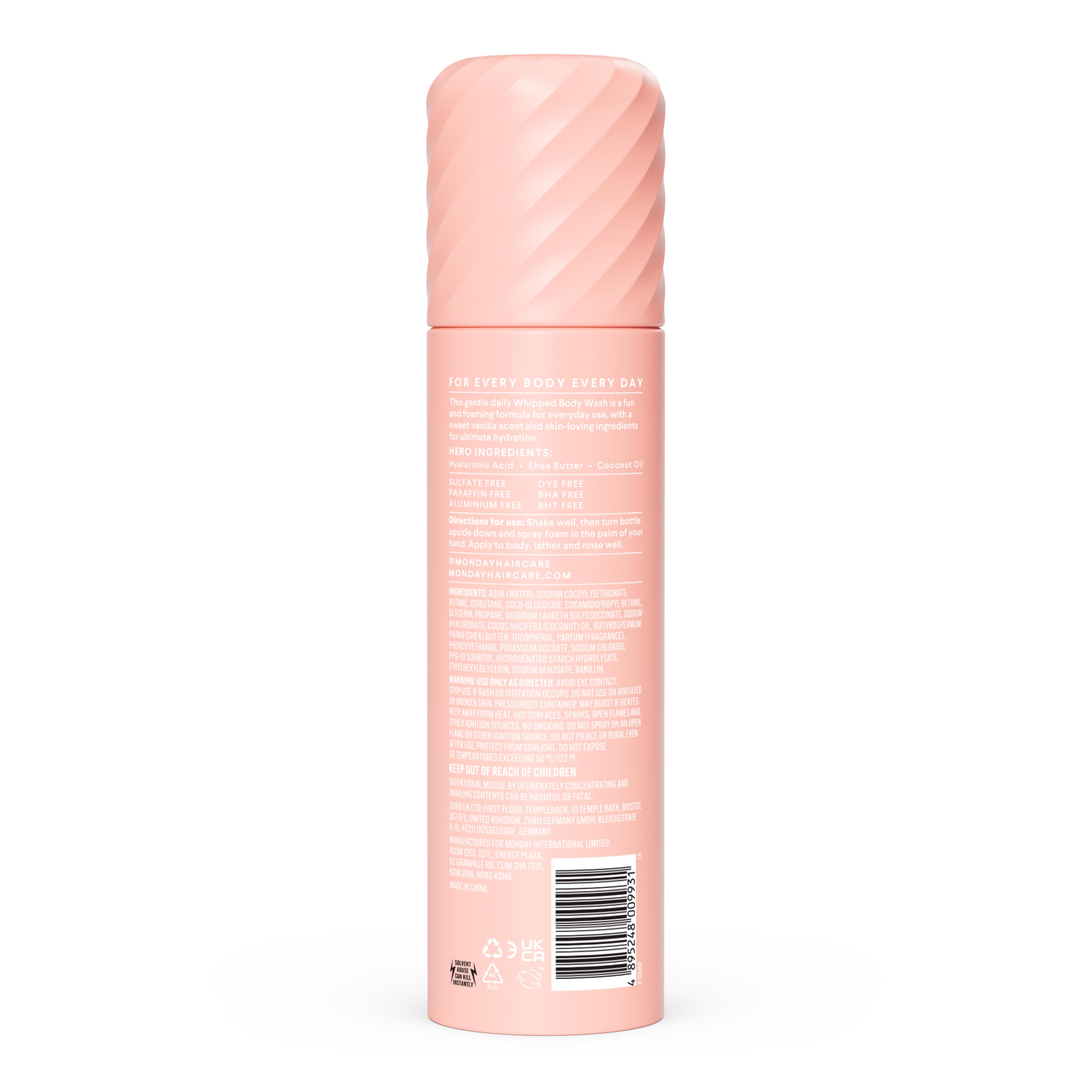 Monday Haircare 265ml Vanilla Glaze Moisture Whipped Body Wash thumbnail 2