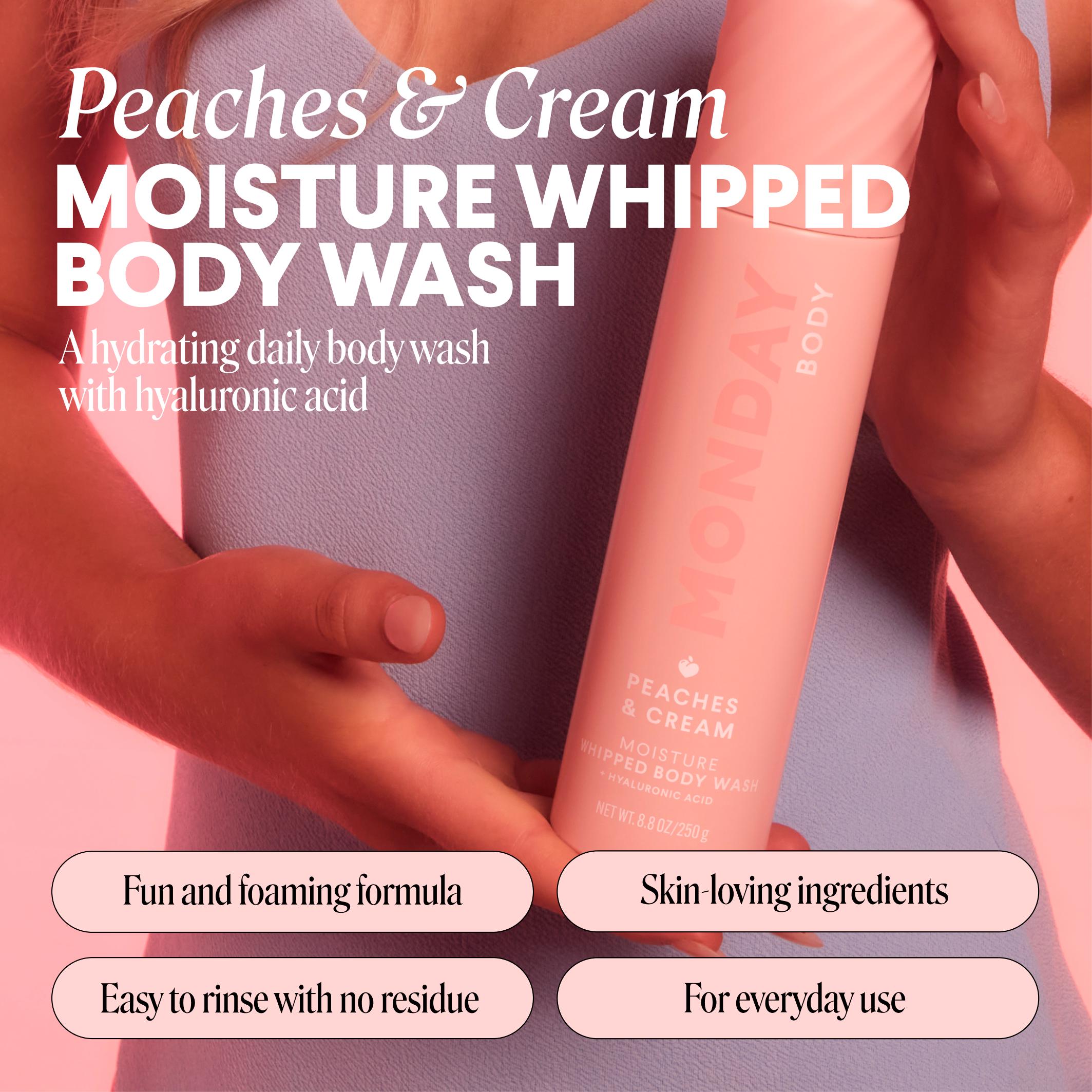 Monday Haircare 265ml Peaches & Cream Moisture Whipped Body Wash thumbnail 3