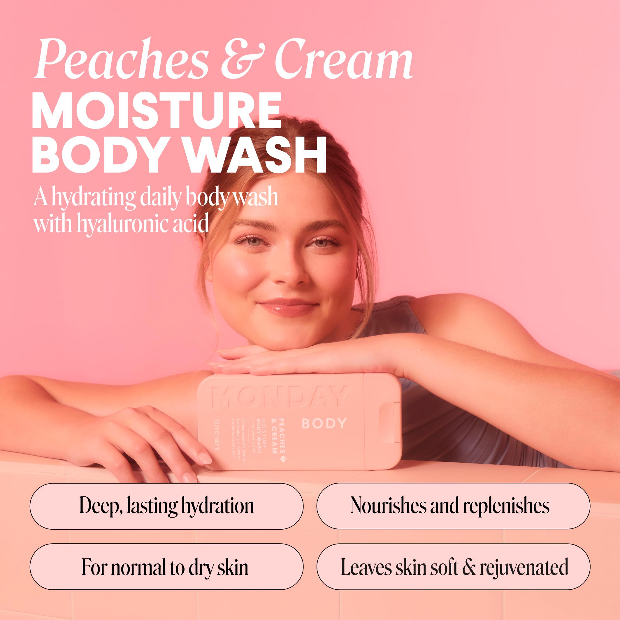 Monday Haircare 500ml Peaches & Cream Moisture Body Wash thumbnail 3