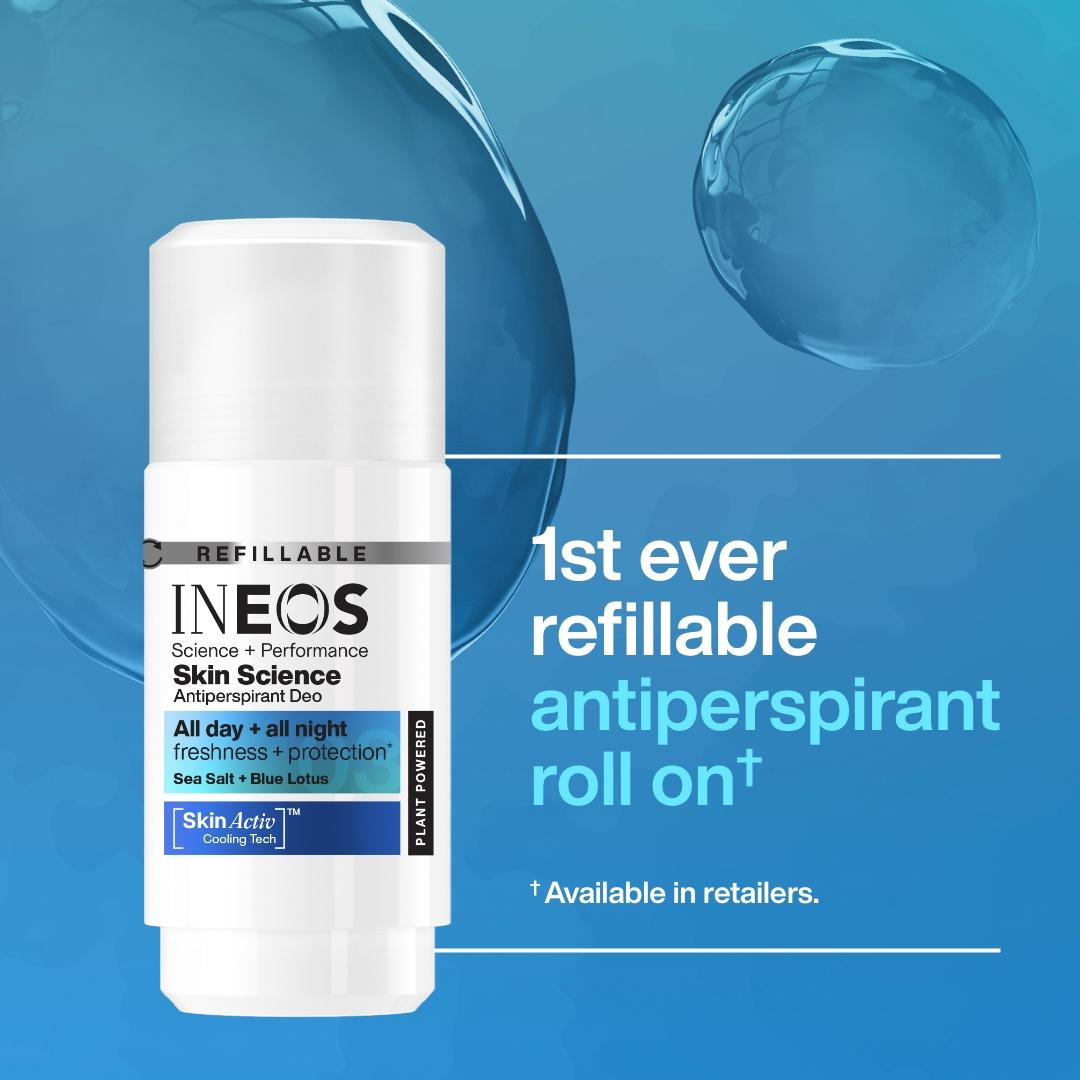 Ineos 50ml Skin Science Sea Salt + Blue Lotus Antiperspirant Roll On Deodorant thumbnail 5