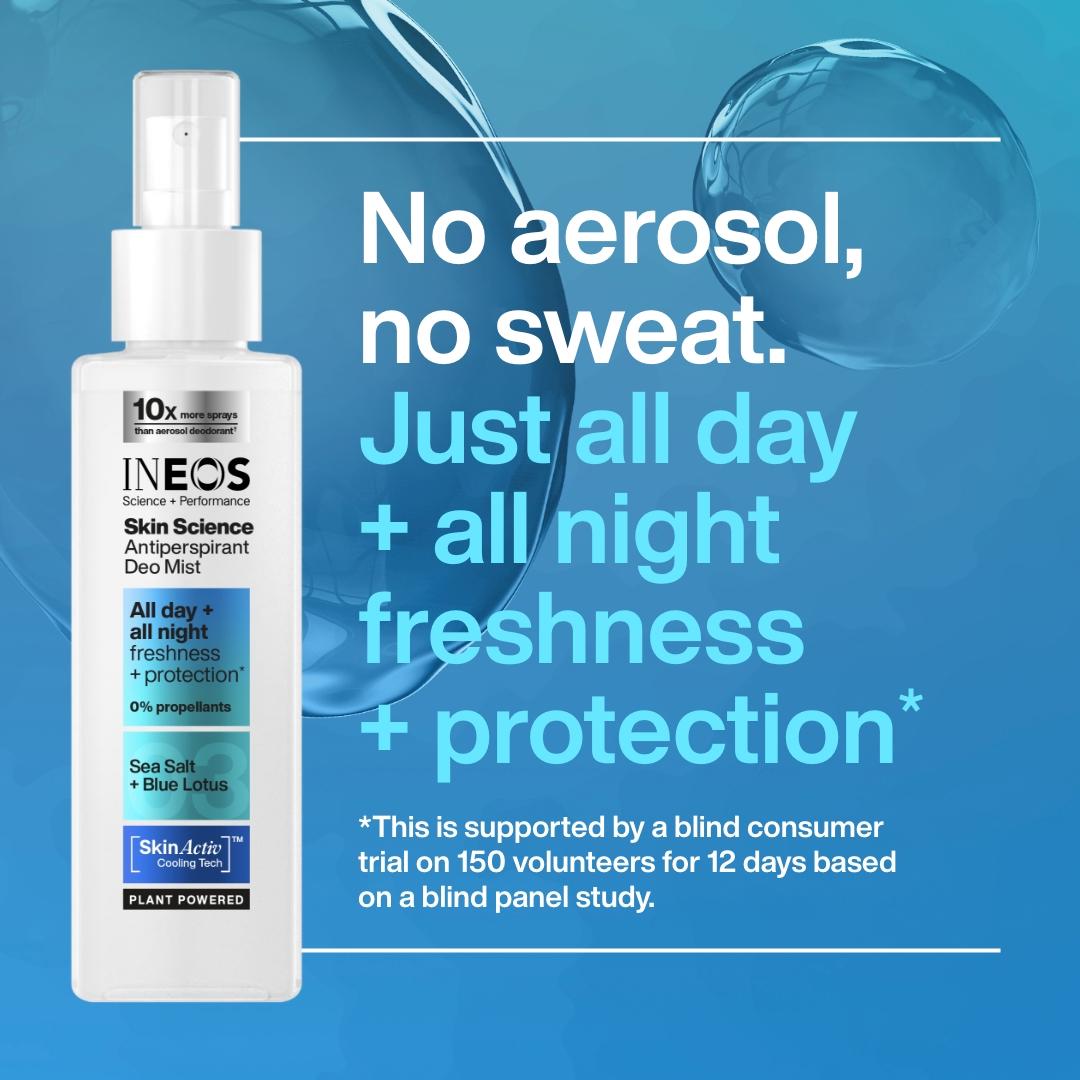 Ineos 200ml Skin Science Sea Salt + Blue Lotus Antiperspirant Deodorant Mist thumbnail 4
