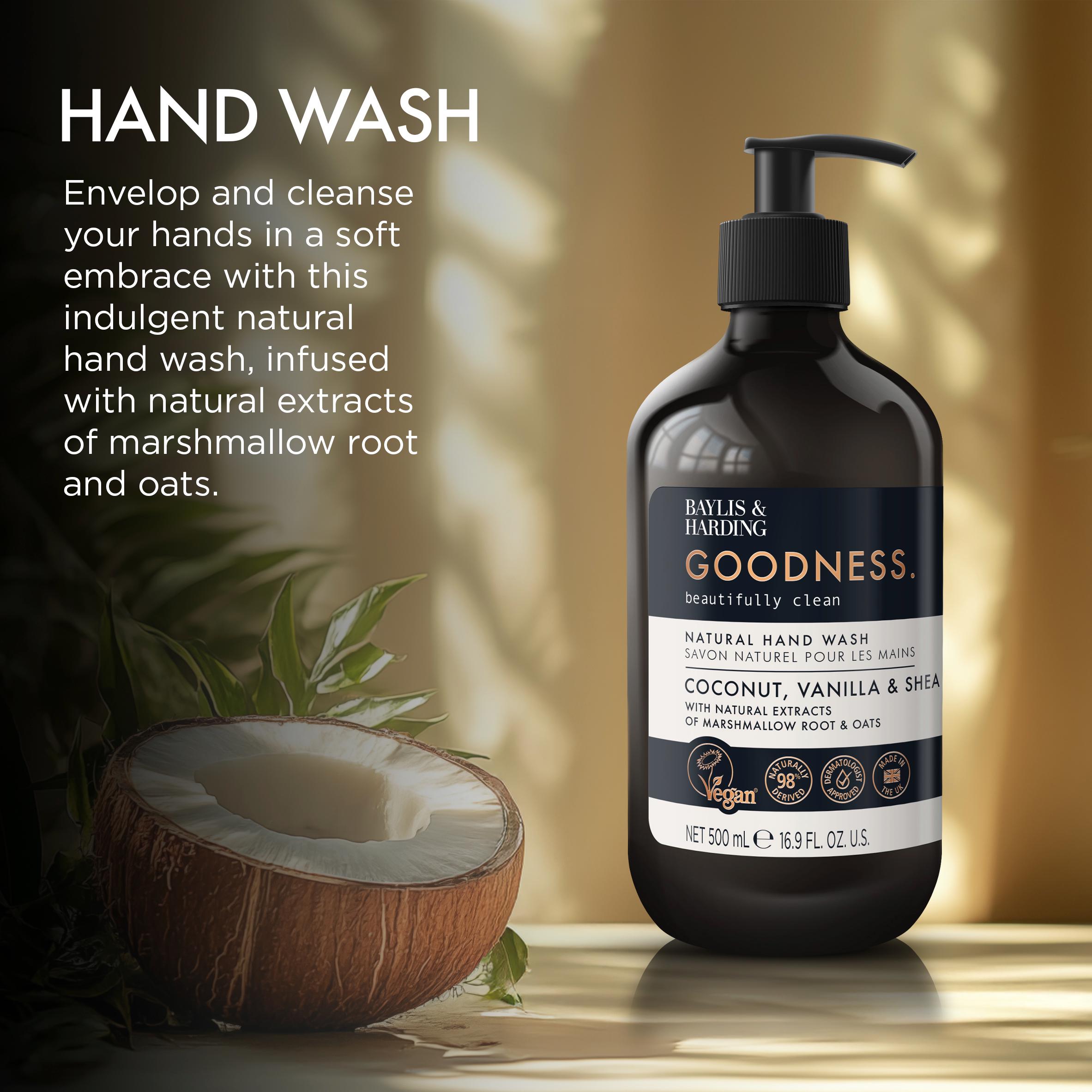 Baylis & Harding 500ml Goodness Coconut, Vanilla & Shea Hand Wash thumbnail 2