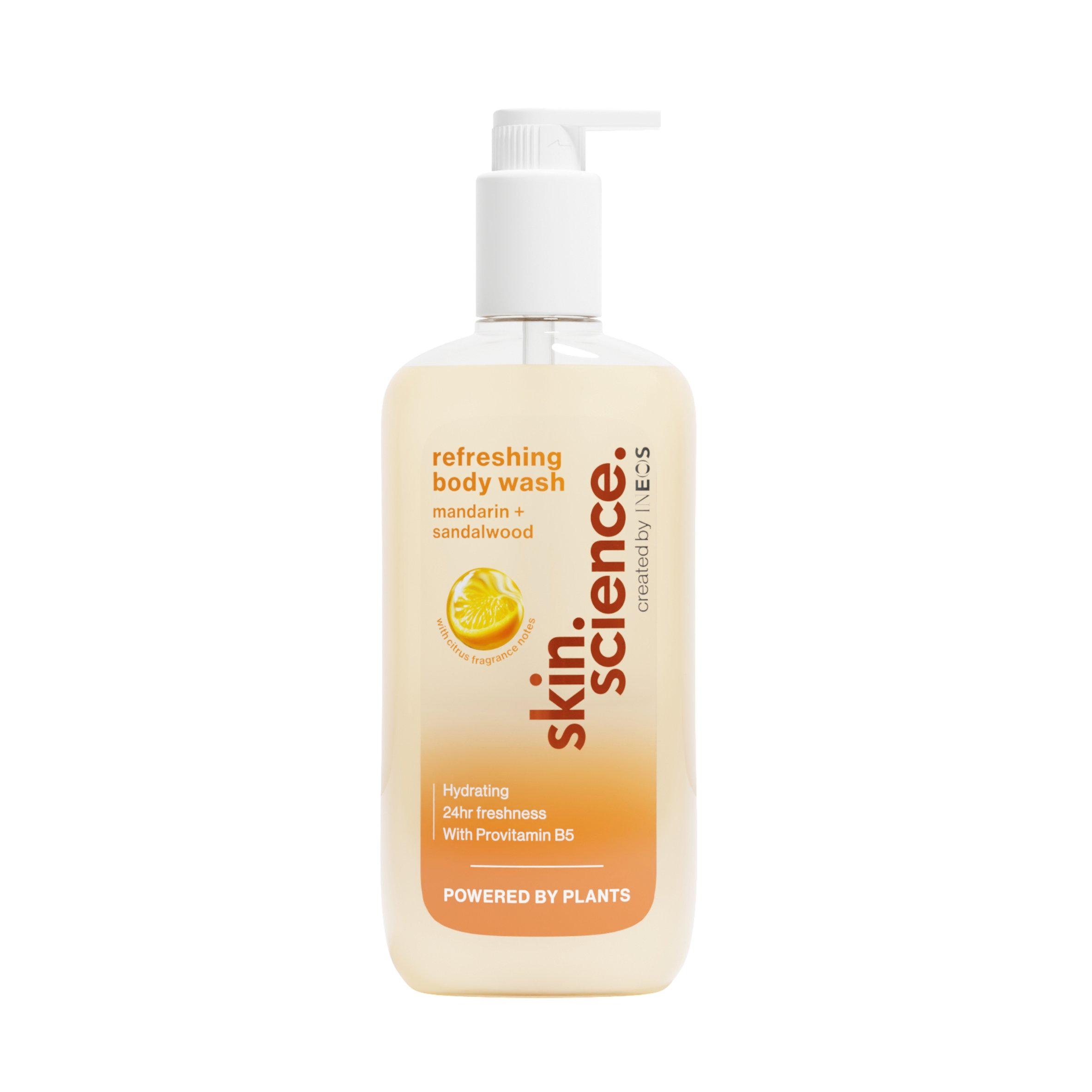 INEOS Skin Science Mandarin + Sandalwood Refreshing Body Wash 500ml