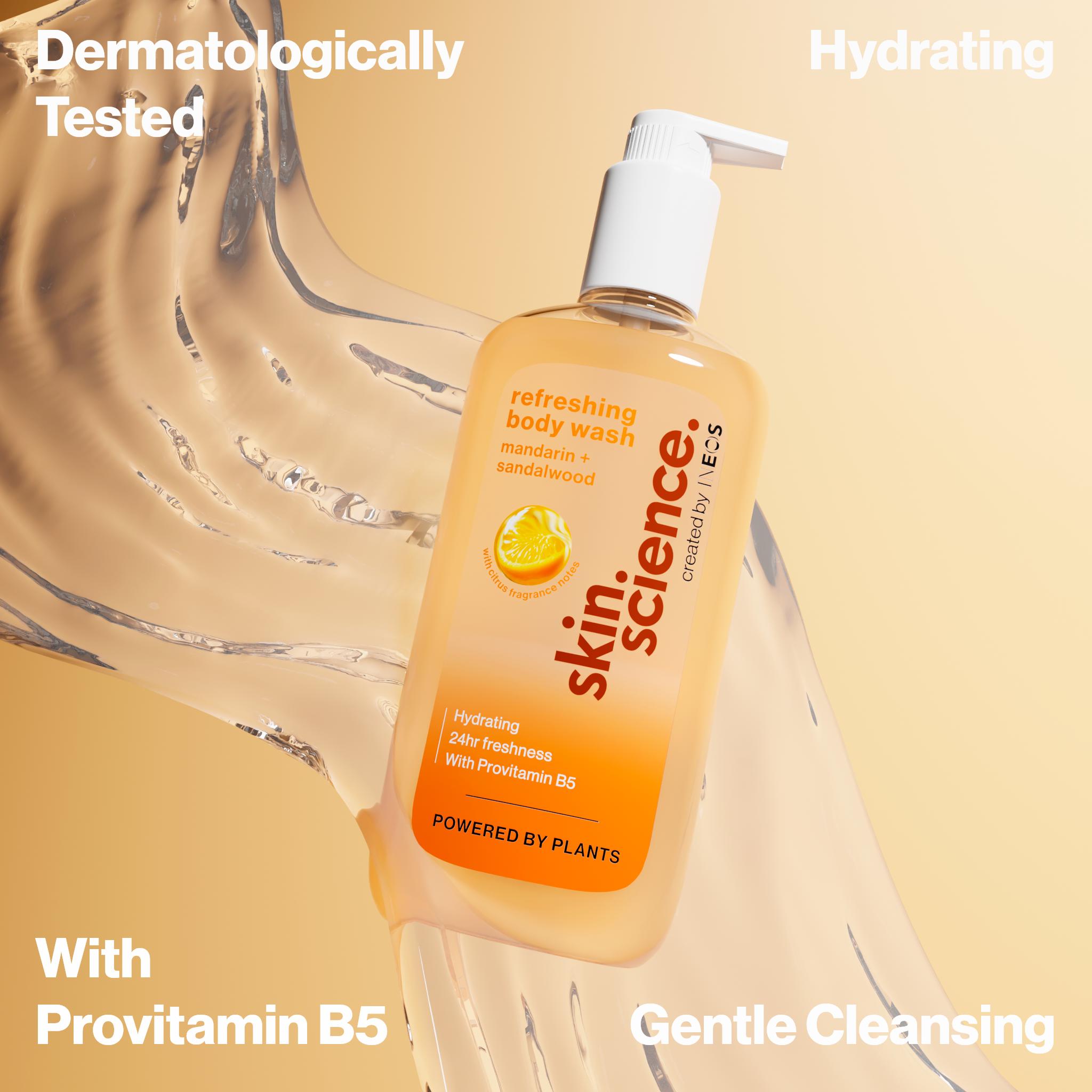 Ineos Skin Science 500ml Mandarin + Sandalwood Body Wash thumbnail 3