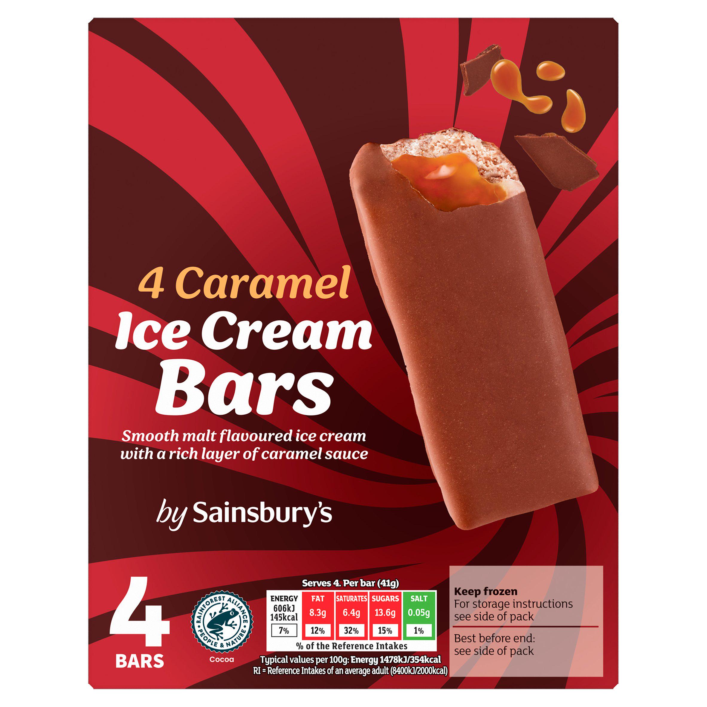 Sainsbury's 4 x 51ml Caramel Ice Cream Bars