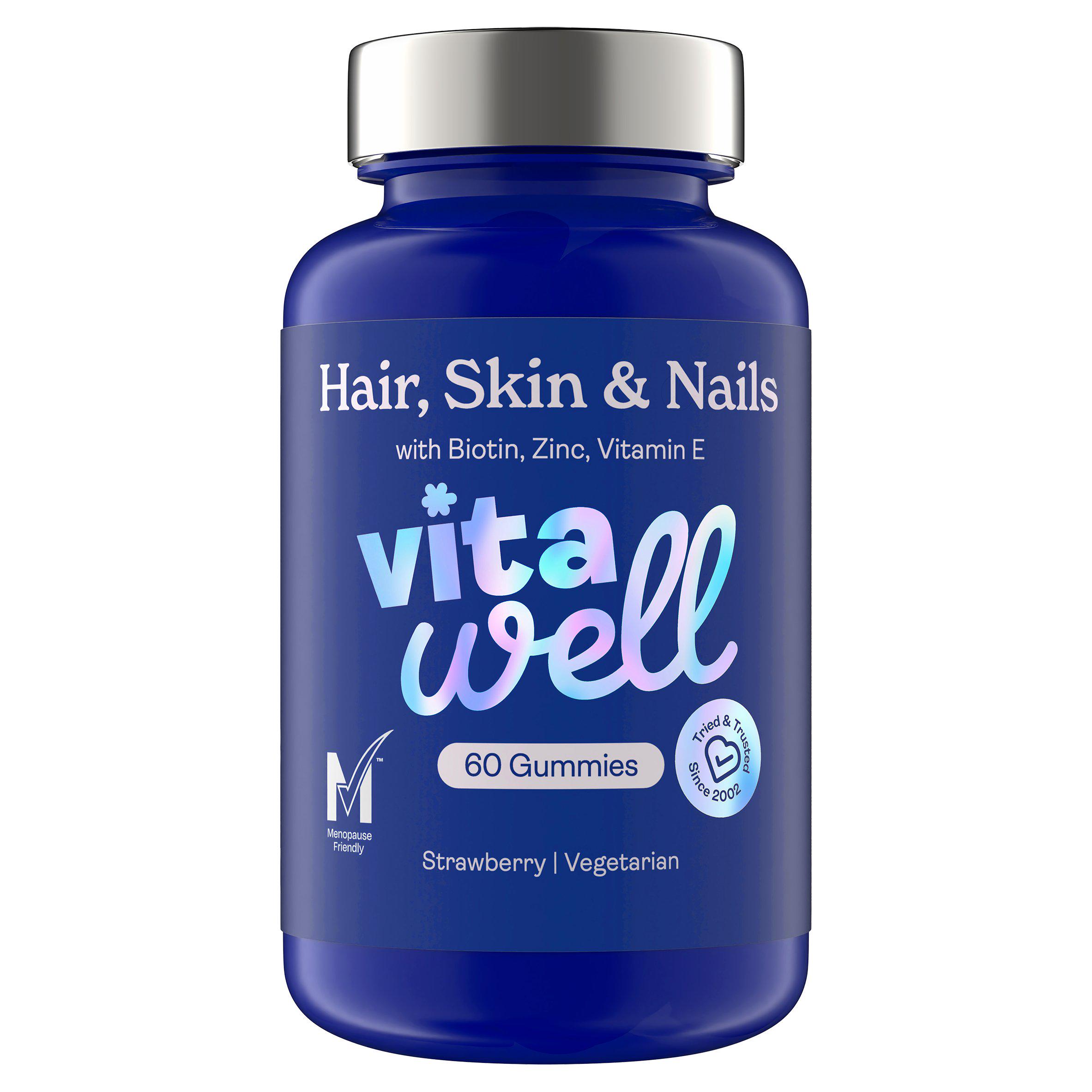 60 Hair, Skin & Nails Strawberry Gummies