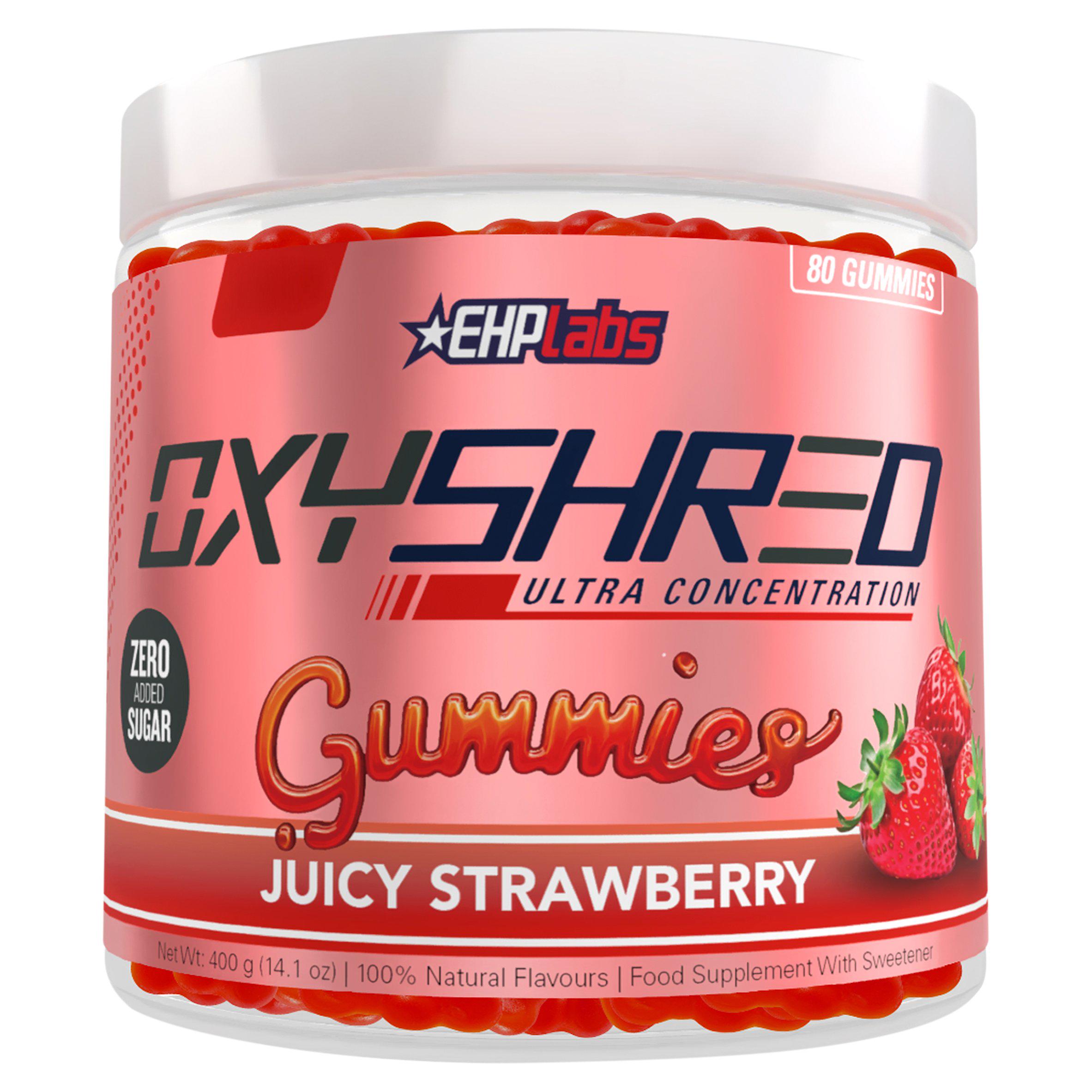 EHP Labs 400g Oxyshred Juicy Strawberry Gummies