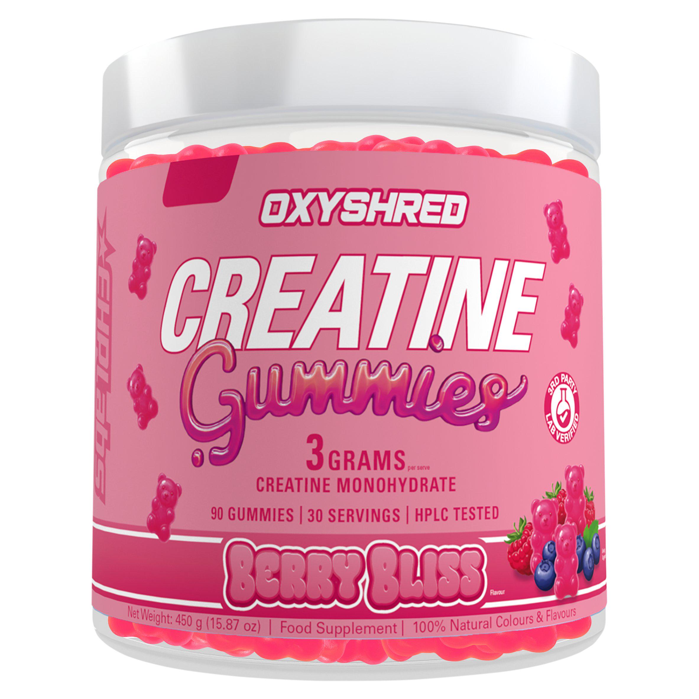 EHP Labs Oxyshred 90 x Berry Bliss Flavour Creatine Gummies 450g