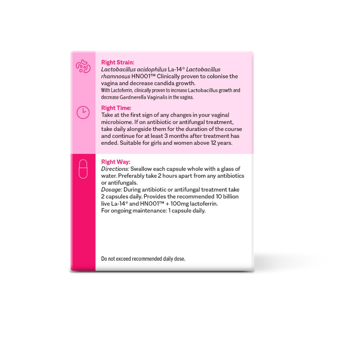 Smart Strains 30 Day Supplement for Women’s Vaginal & Intimate Health Probiotic Capsules thumbnail 3