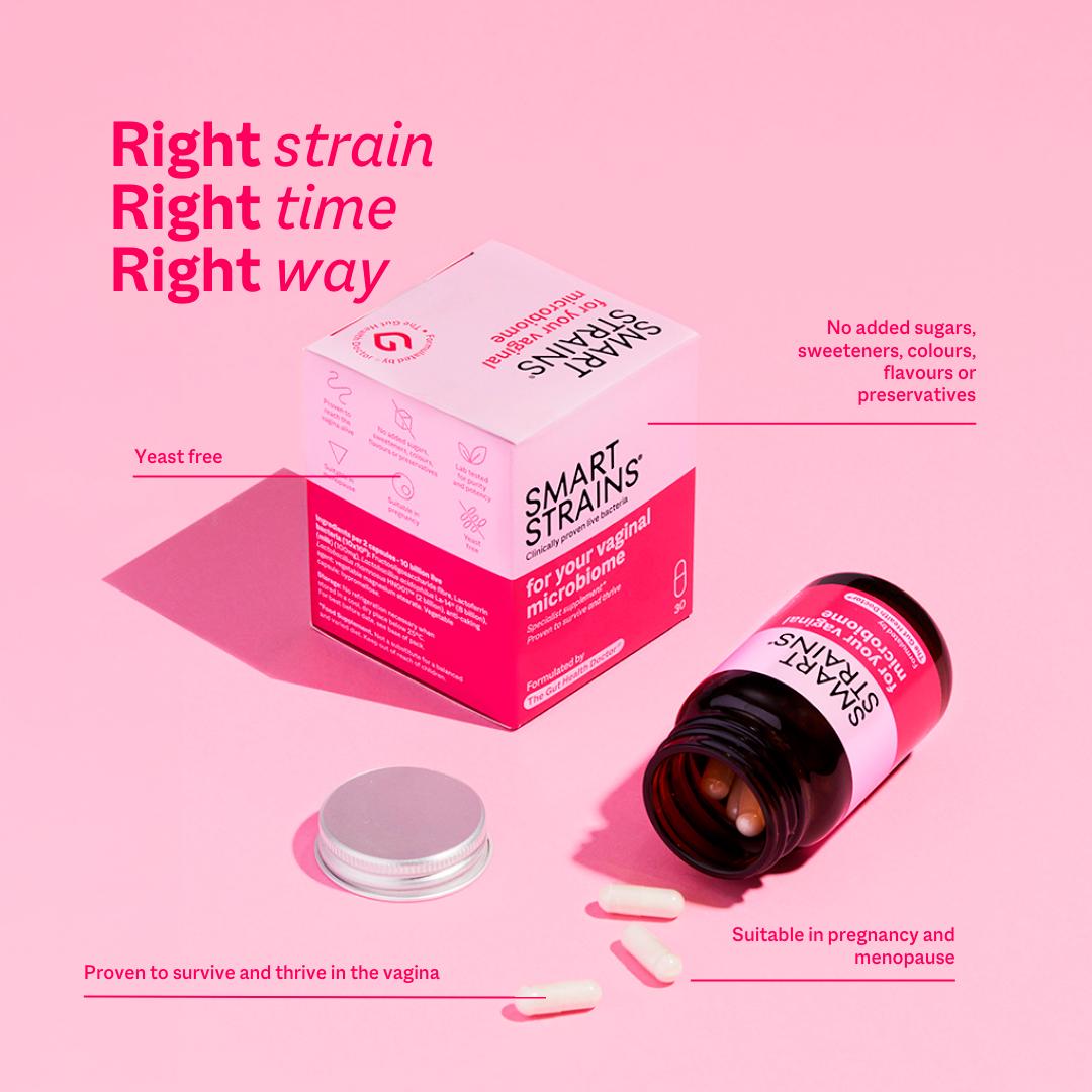 Smart Strains 30 Day Supplement for Women’s Vaginal & Intimate Health Probiotic Capsules thumbnail 6