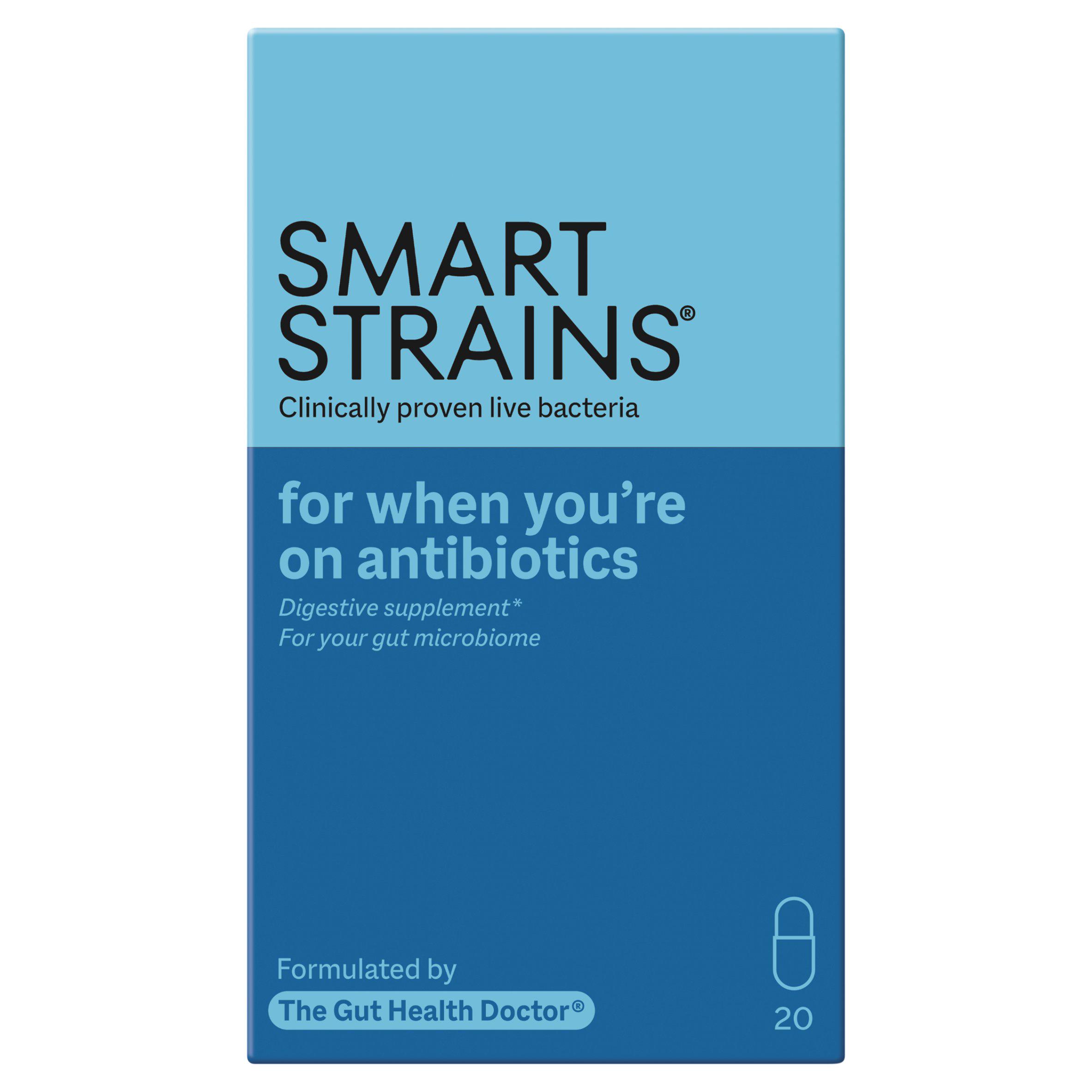SMART STRAINS for when you're on antibiotics, 20 Capsules