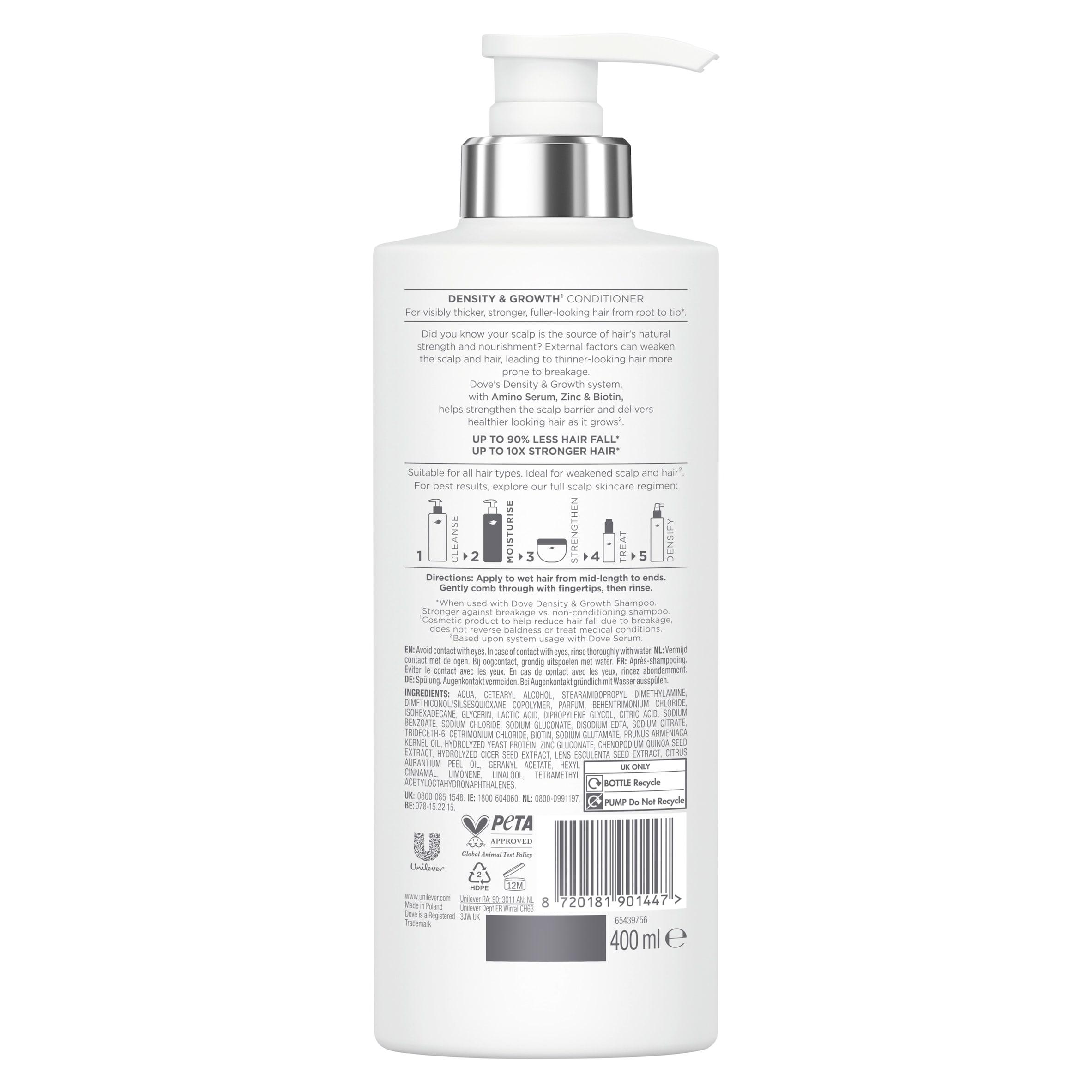 Dove 400ml Scalp + Hair Therapy Density & Growth Conditioner thumbnail 2