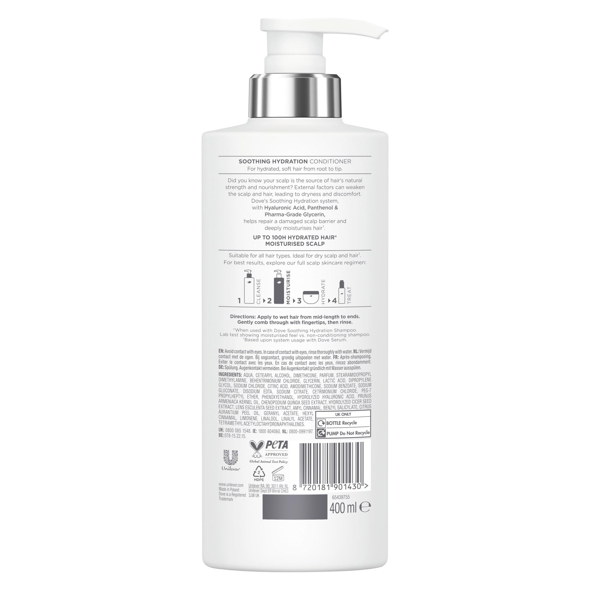 Dove 400ml Scalp + Hair Therapy Soothing Hydration Conditioner thumbnail 2