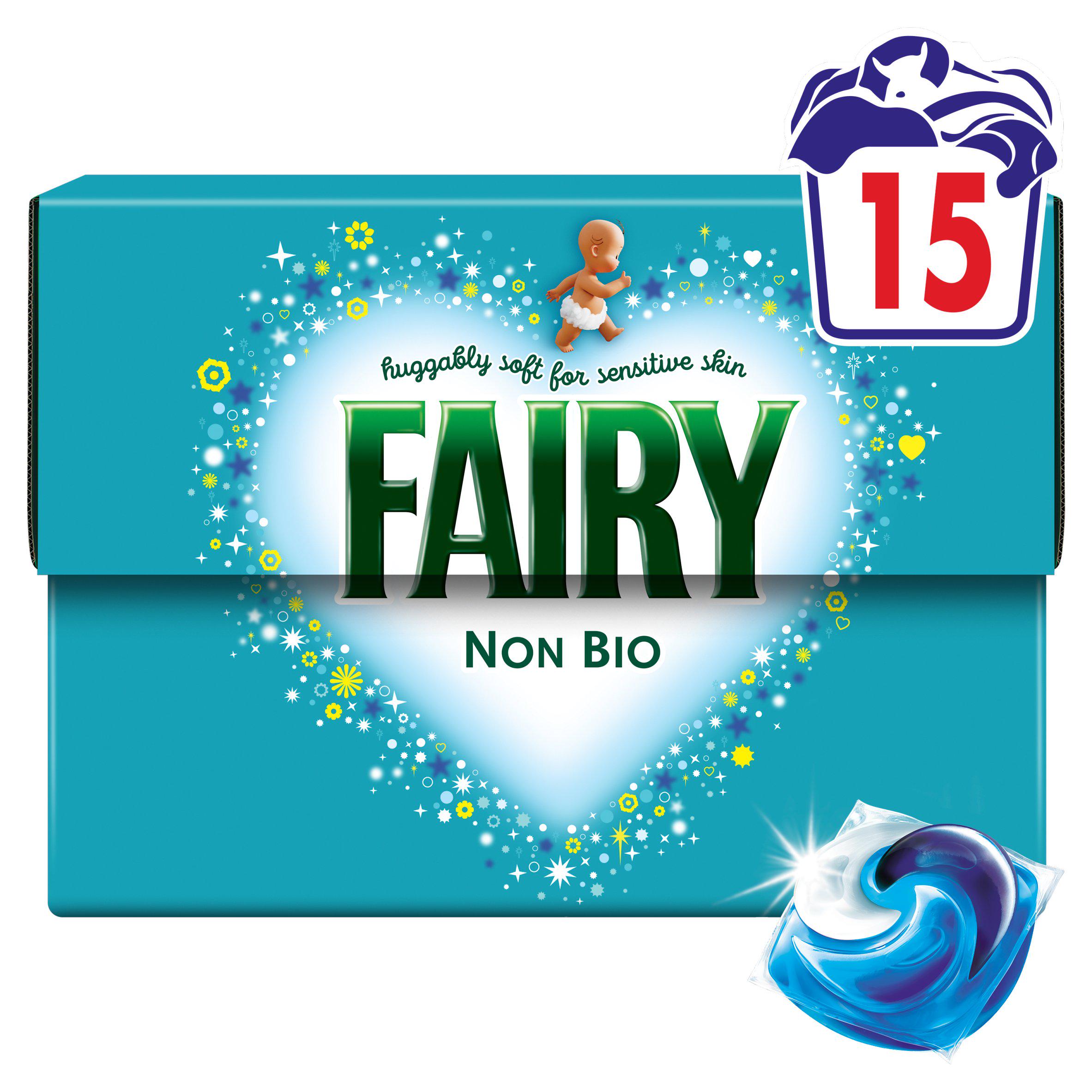 Fairy 15 Washes Non Bio Pods