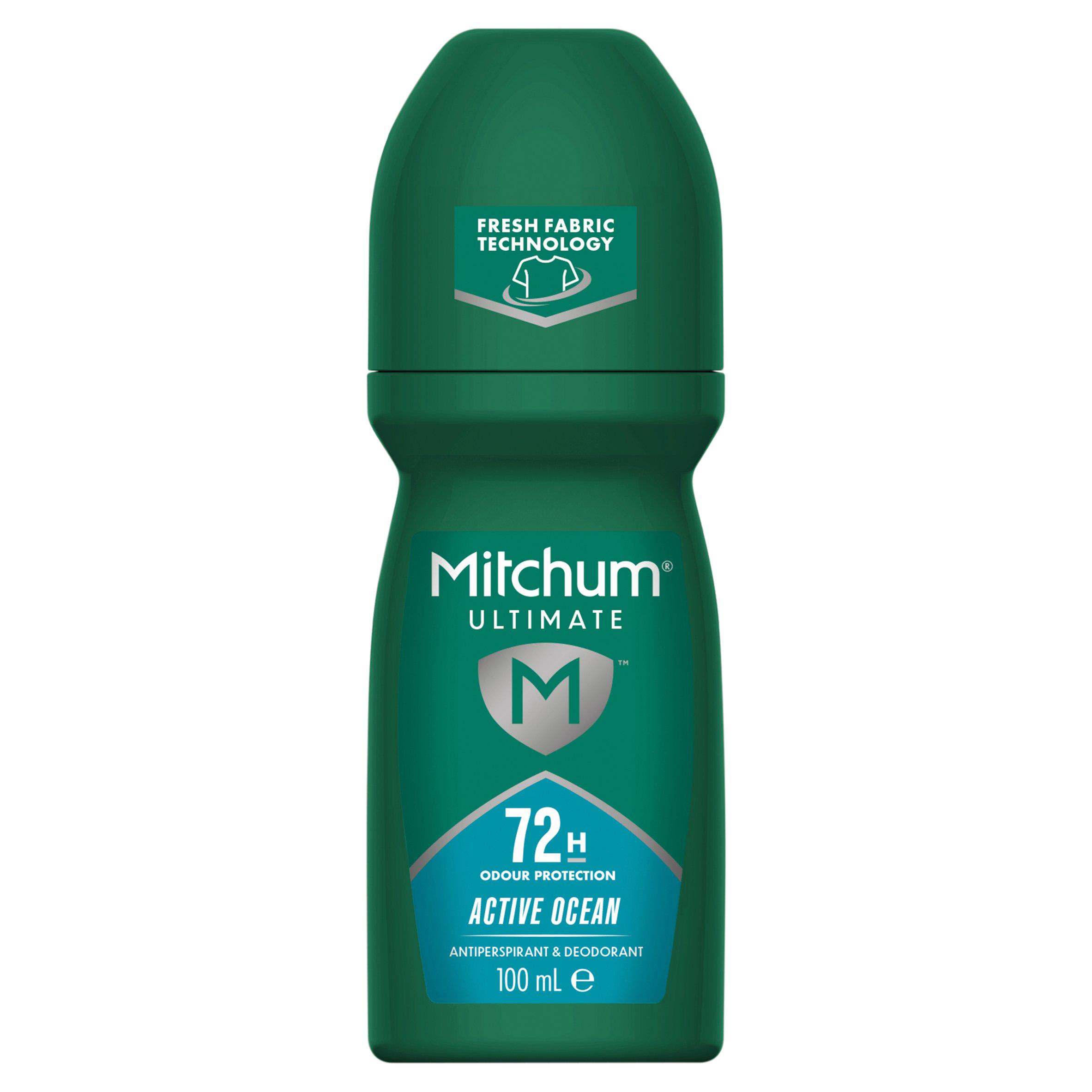 Mitchum 100ml Ultimate Active Ocean Antiperspirant Roll On Deodorant