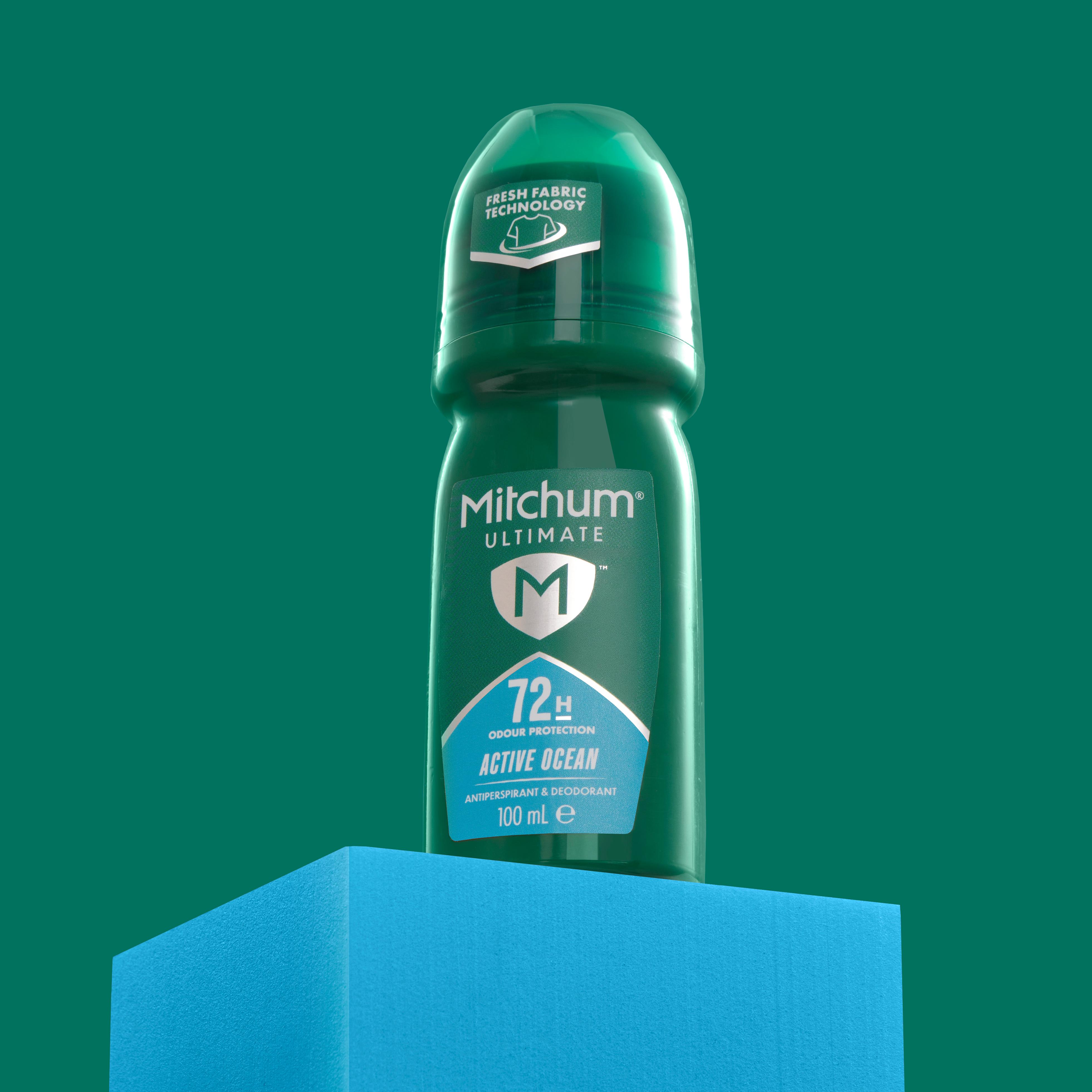 Mitchum 100ml Ultimate Active Ocean Antiperspirant Roll On Deodorant thumbnail 4