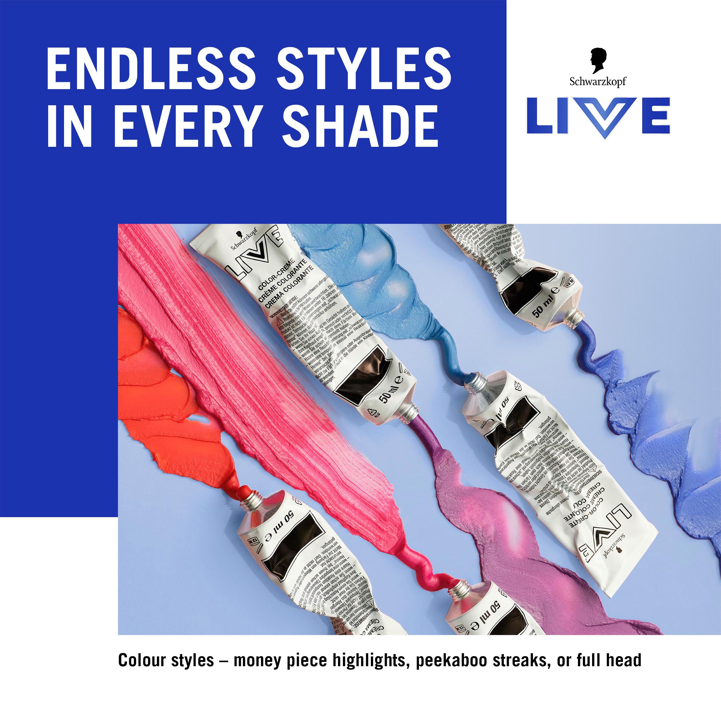 Schwarzkopf 094 Purple Punk Live Colour Moment Semi Permanent Hair Dye thumbnail 5