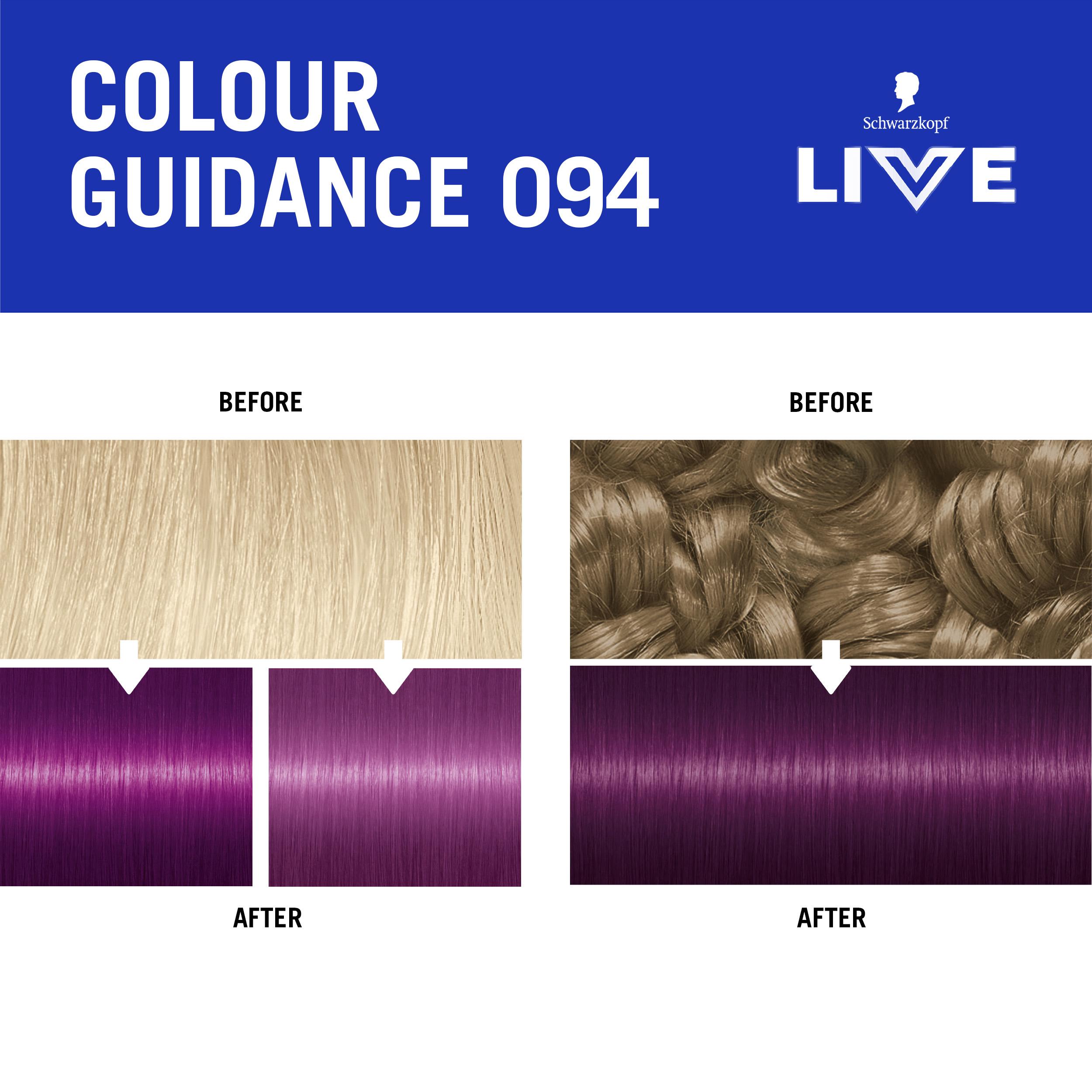 Schwarzkopf 094 Purple Punk Live Colour Moment Semi Permanent Hair Dye thumbnail 6