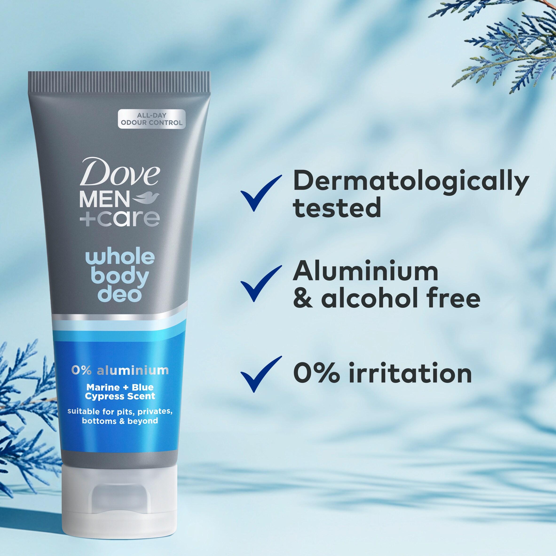 Dove Men+Care 75ml Marine & Blue Cypress Whole Body Deodorant Cream thumbnail 3