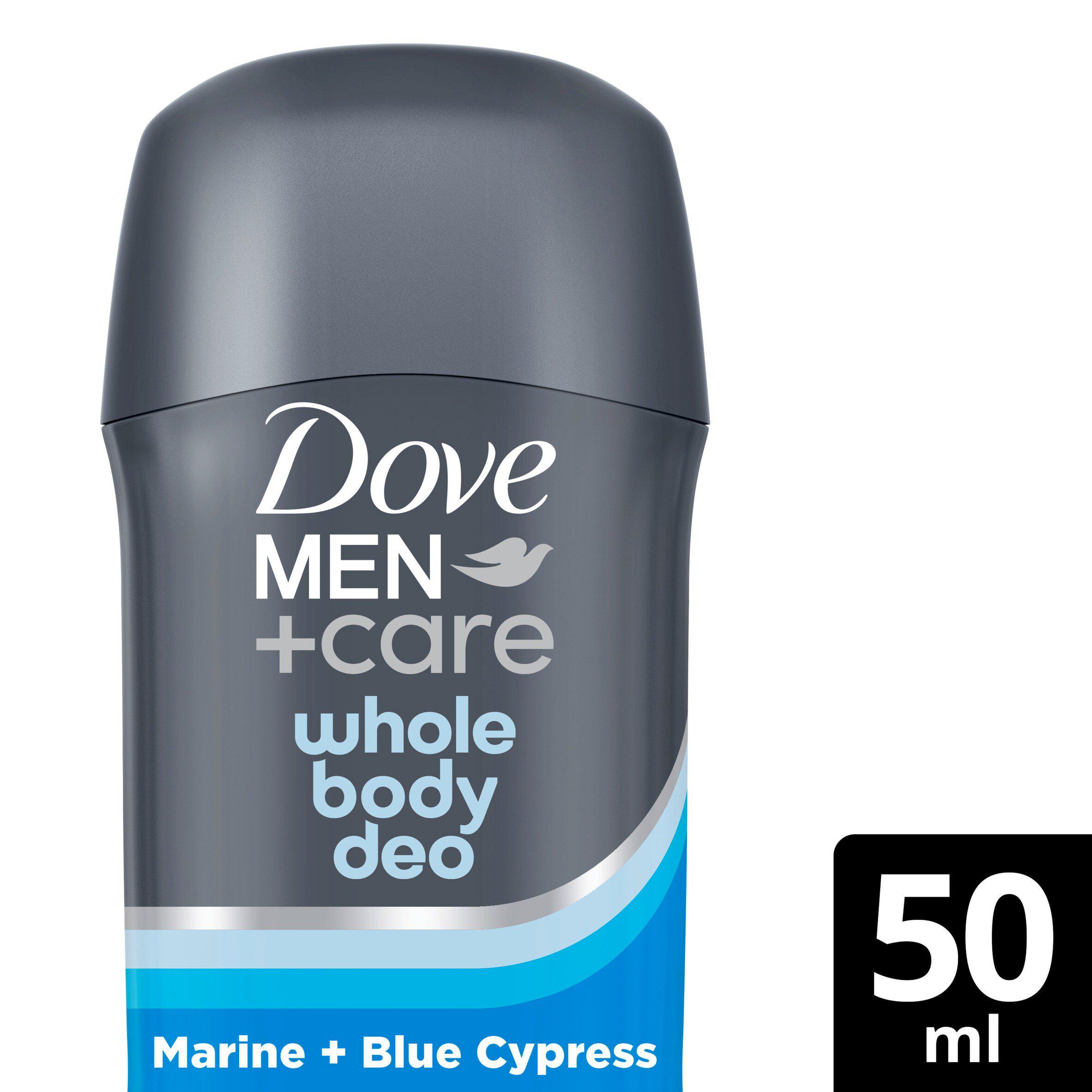 Dove Men+Care 50ml Marine & Blue Cypress Whole Body Deodorant Stick