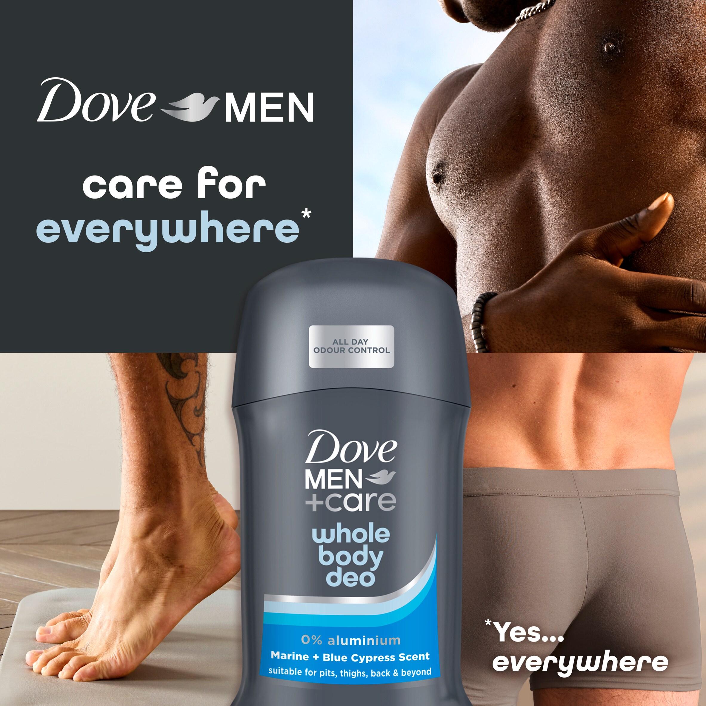 Dove Men+Care 50ml Marine & Blue Cypress Whole Body Deodorant Stick thumbnail 4