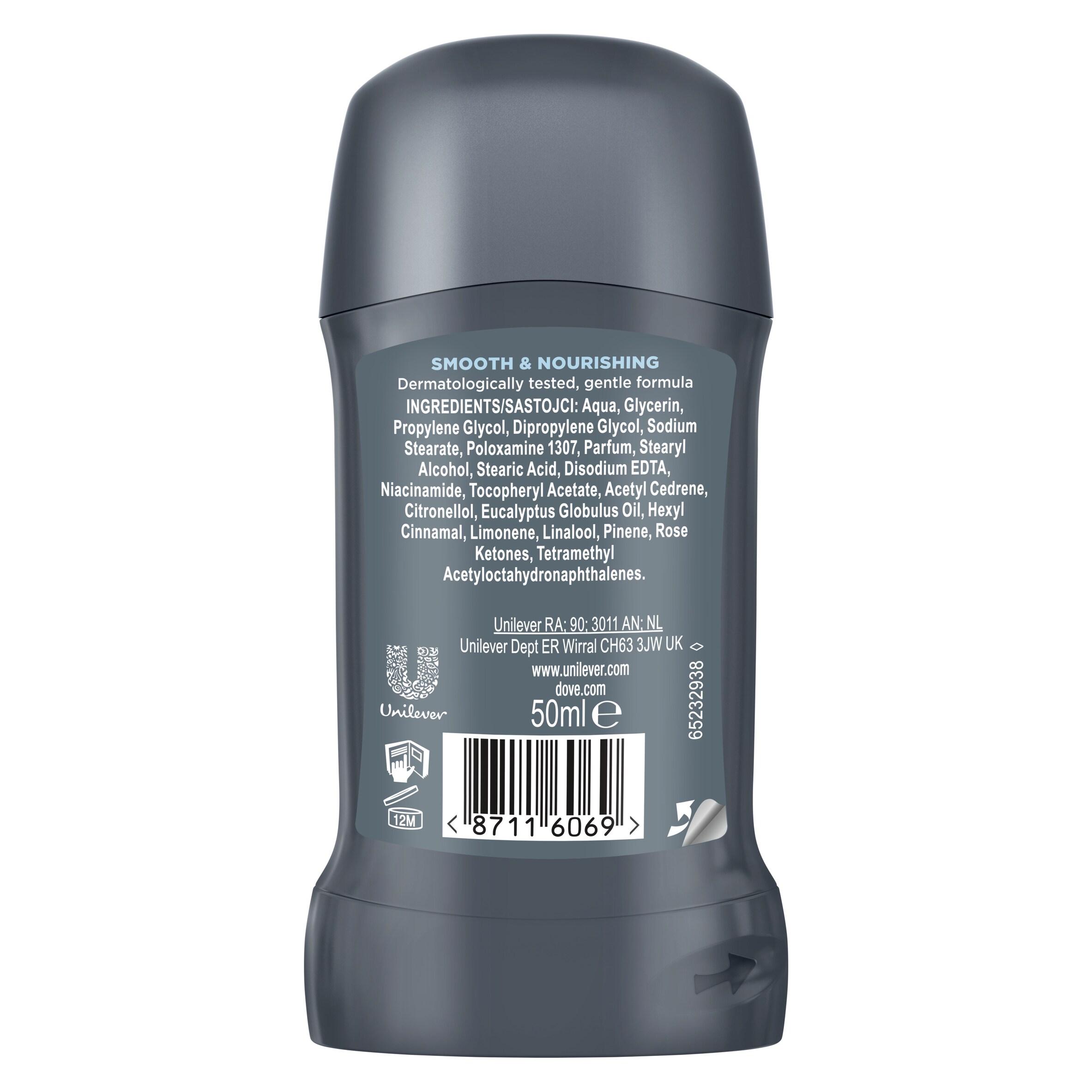 Dove Men+Care 50ml Marine & Blue Cypress Whole Body Deodorant Stick thumbnail 6