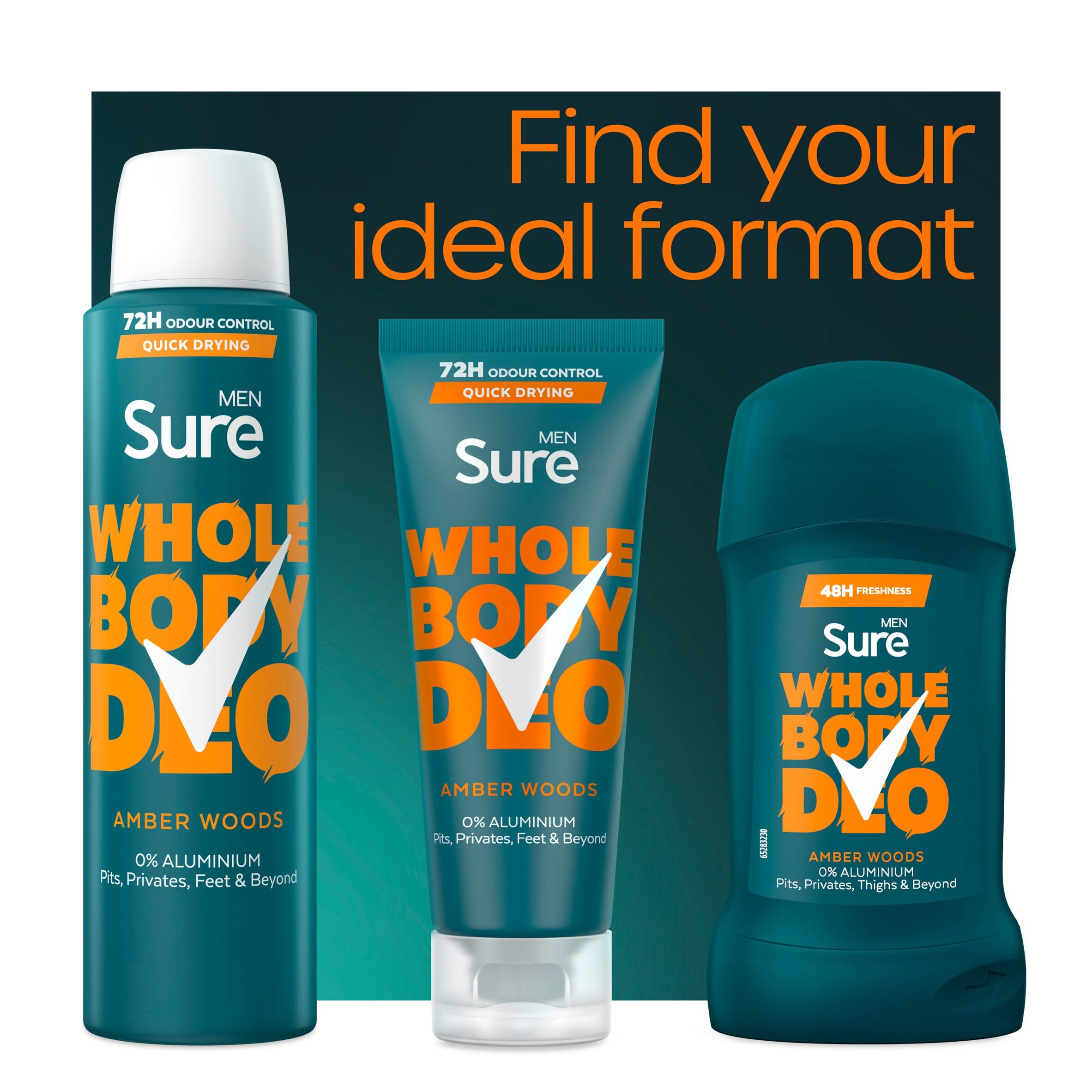 Sure Men 50ml Amber Woods Whole Body Deodorant Stick thumbnail 5