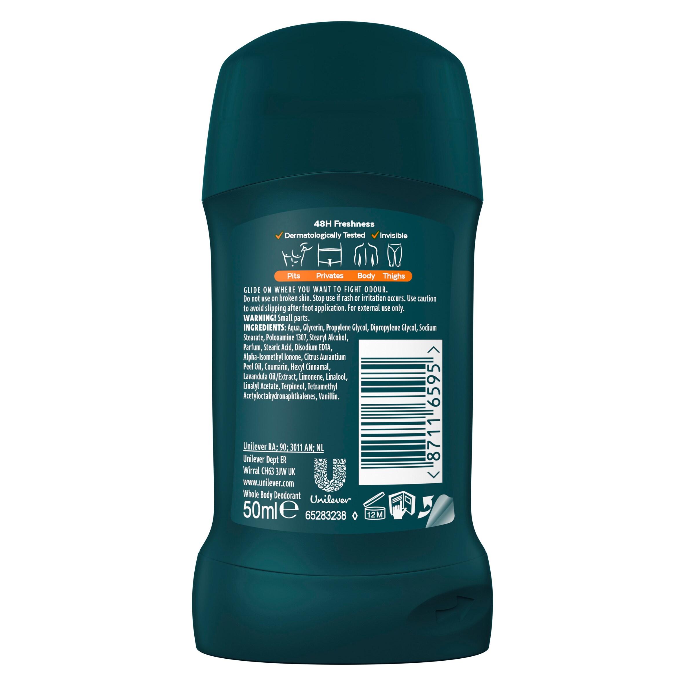 Sure Men 50ml Amber Woods Whole Body Deodorant Stick thumbnail 6