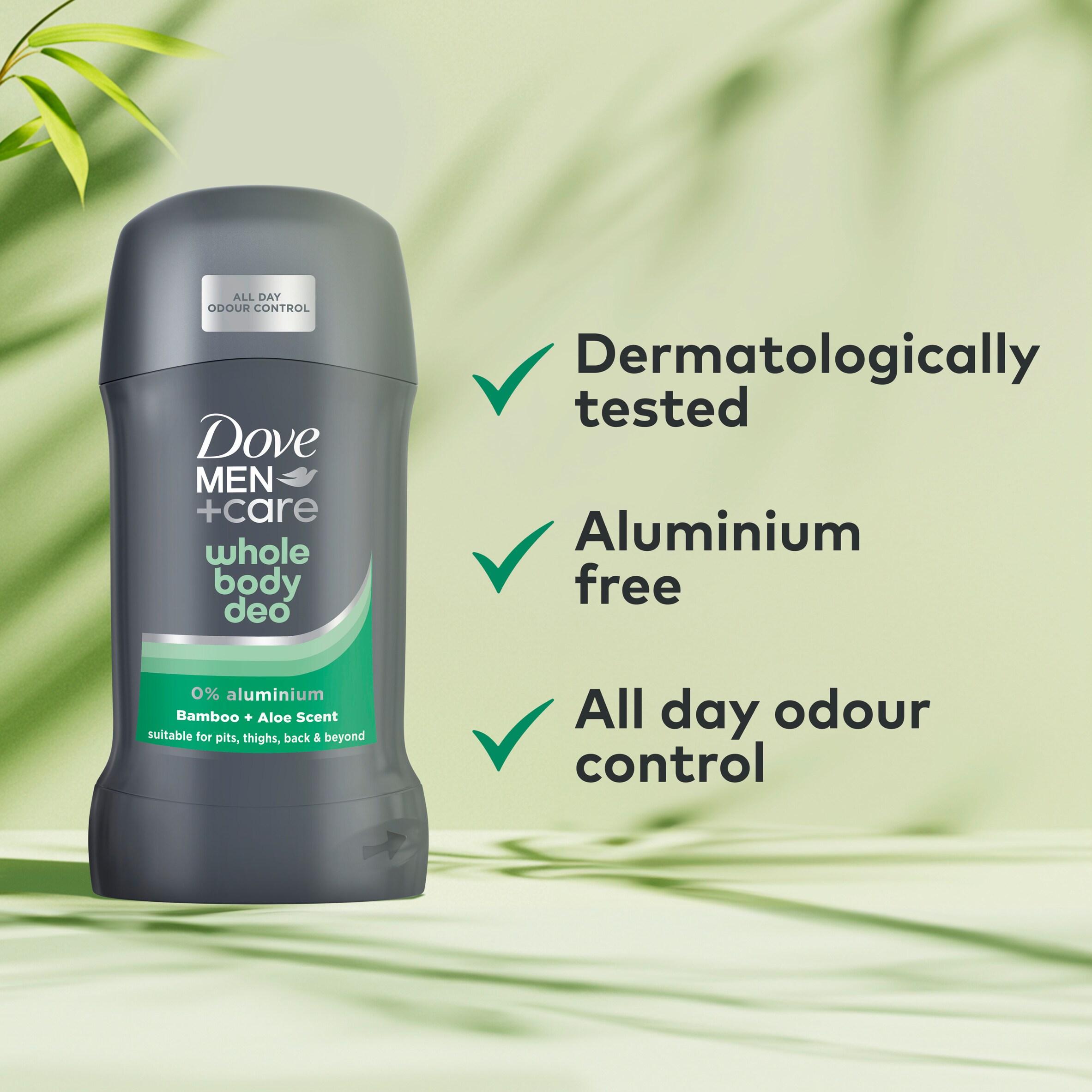 Dove Men+Care 50ml Bamboo & Aloe Whole Body Deodorant Stick thumbnail 3