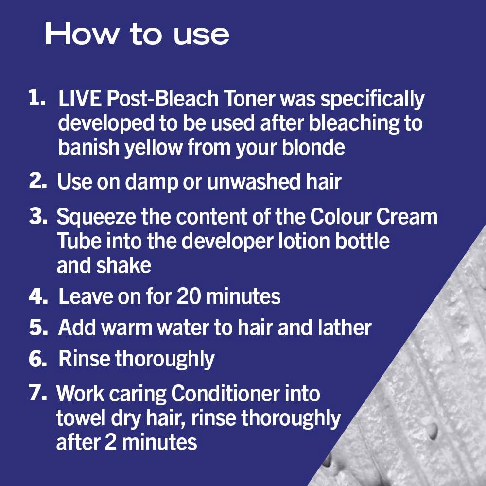 Schwarzkopf Live Blonde Perfector T1 Ice White Post Bleach Hair Toner thumbnail 4