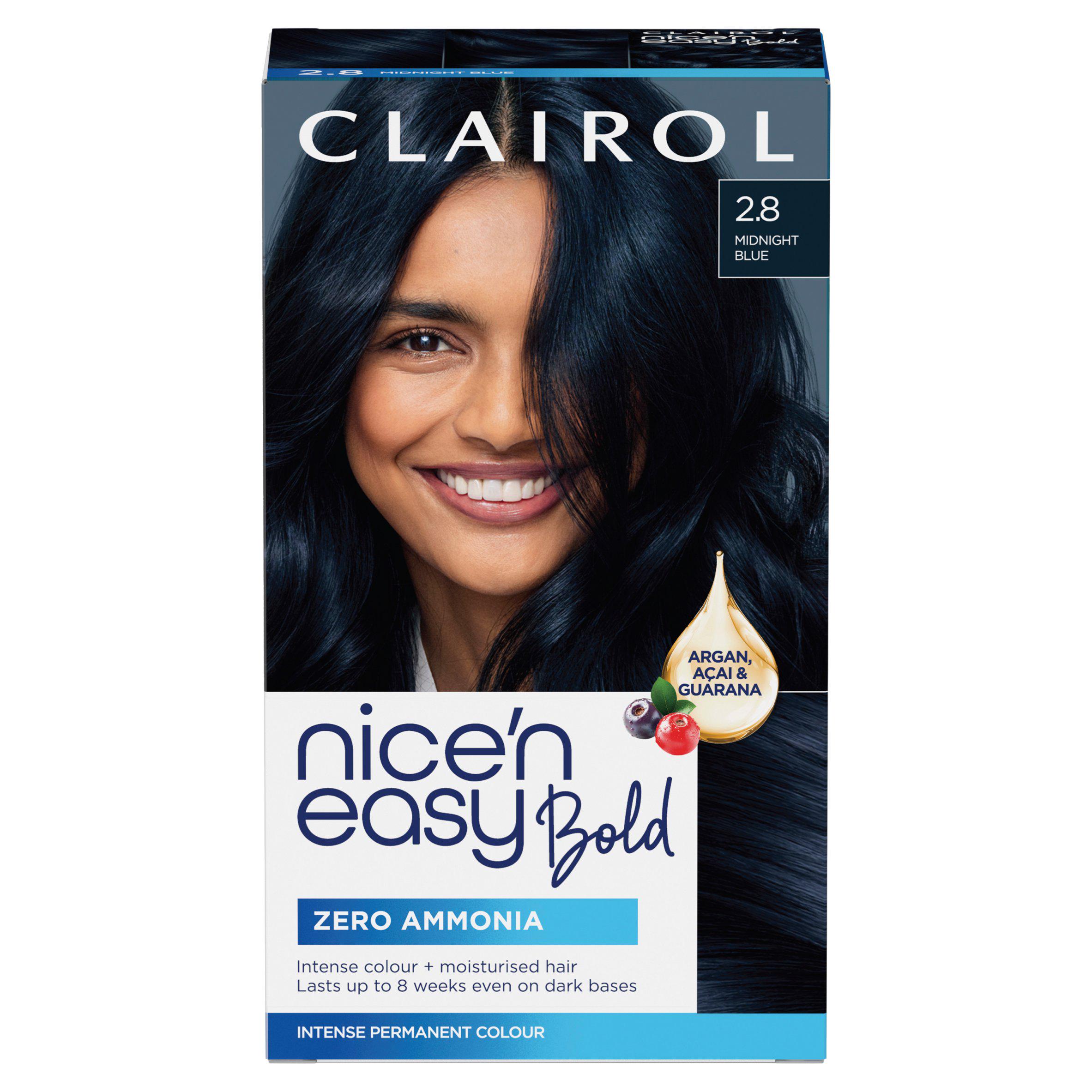 Clairol Nice'N Easy Bold 2.8 Midnight Blue Permanent Hair Dye
