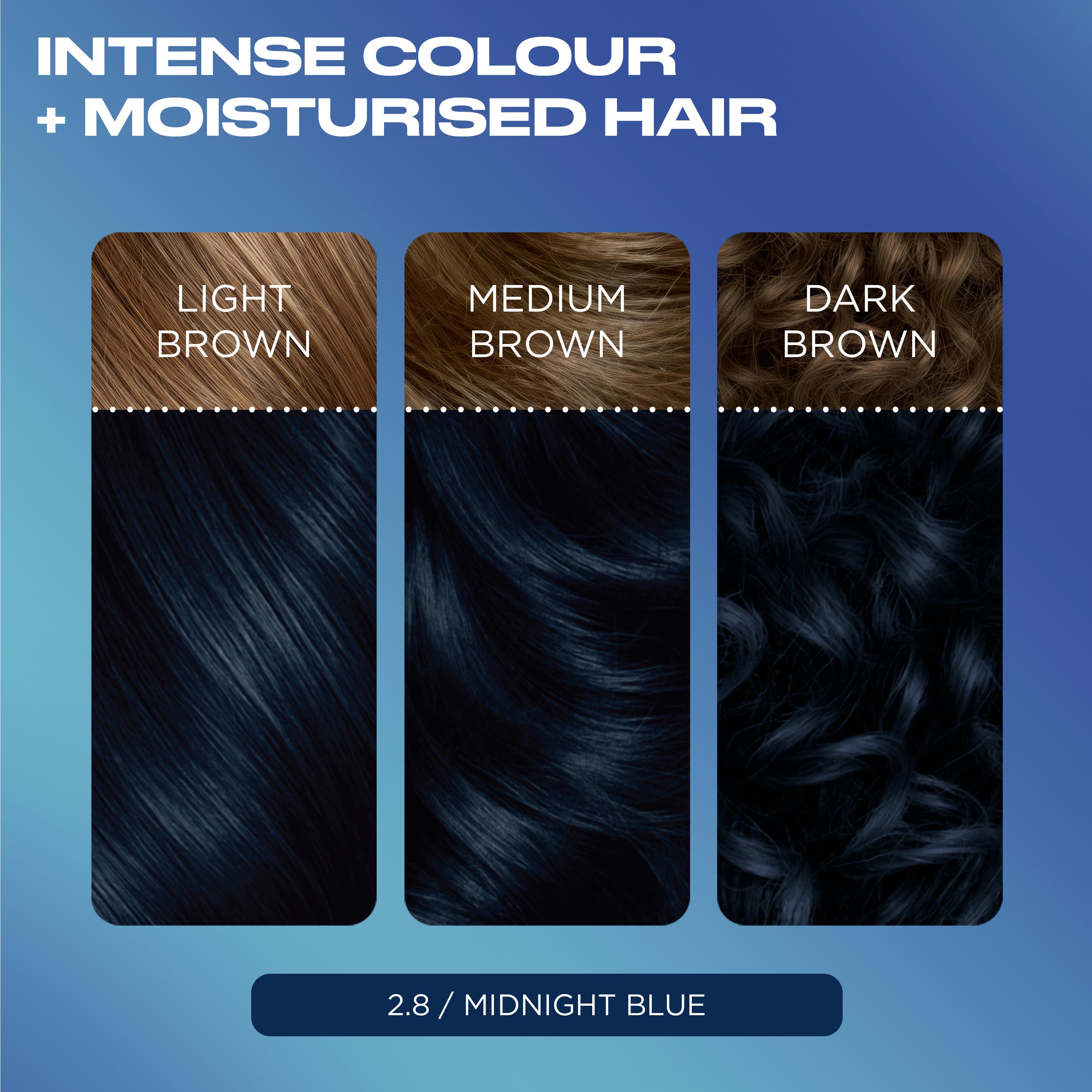 Clairol Nice'N Easy Bold 2.8 Midnight Blue Permanent Hair Dye thumbnail 2