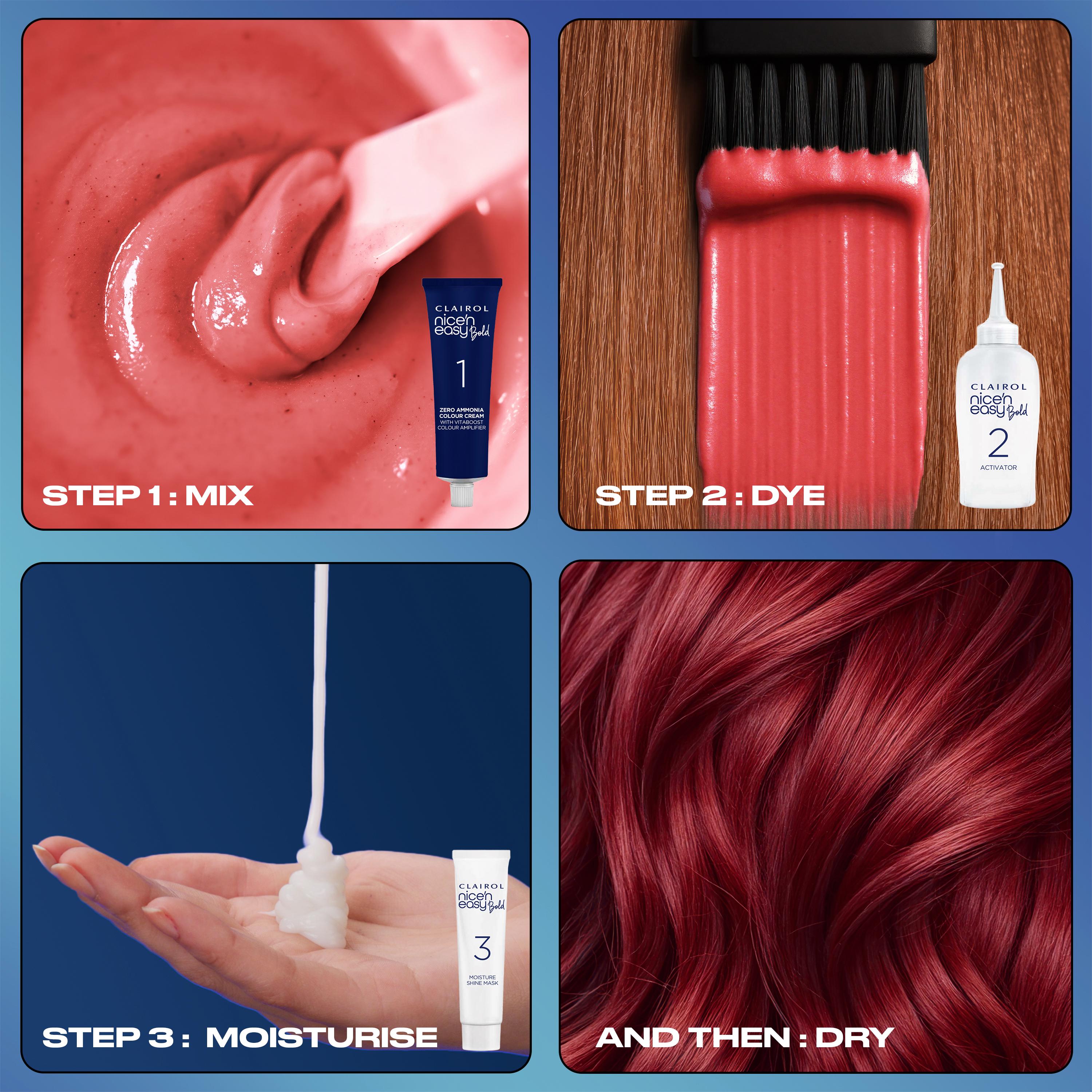 Clairol Nice'N Easy Bold 2.8 Midnight Blue Permanent Hair Dye thumbnail 4