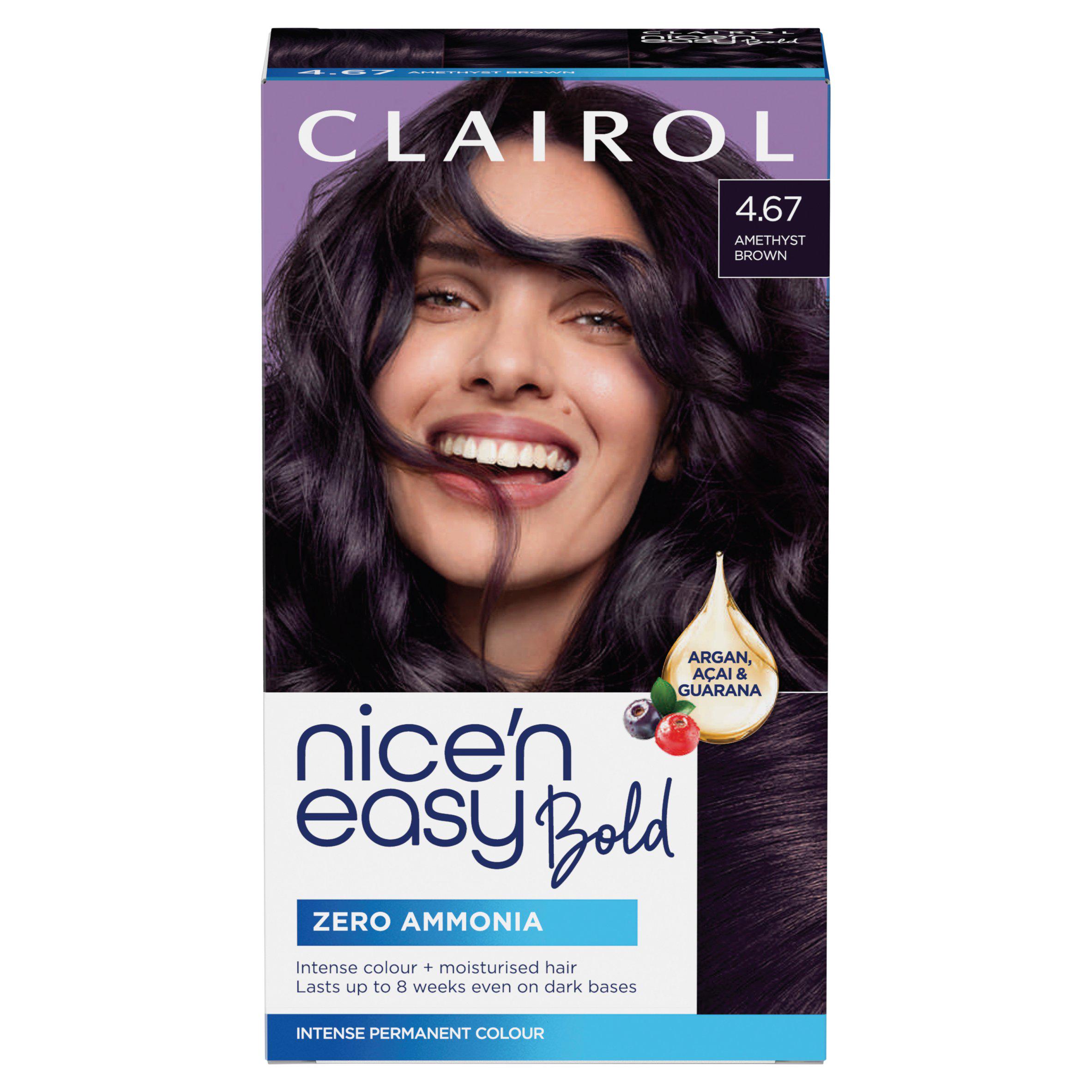 Clairol Nice'N Easy Bold 4.67 Amethyst Brown Permanent Hair Dye
