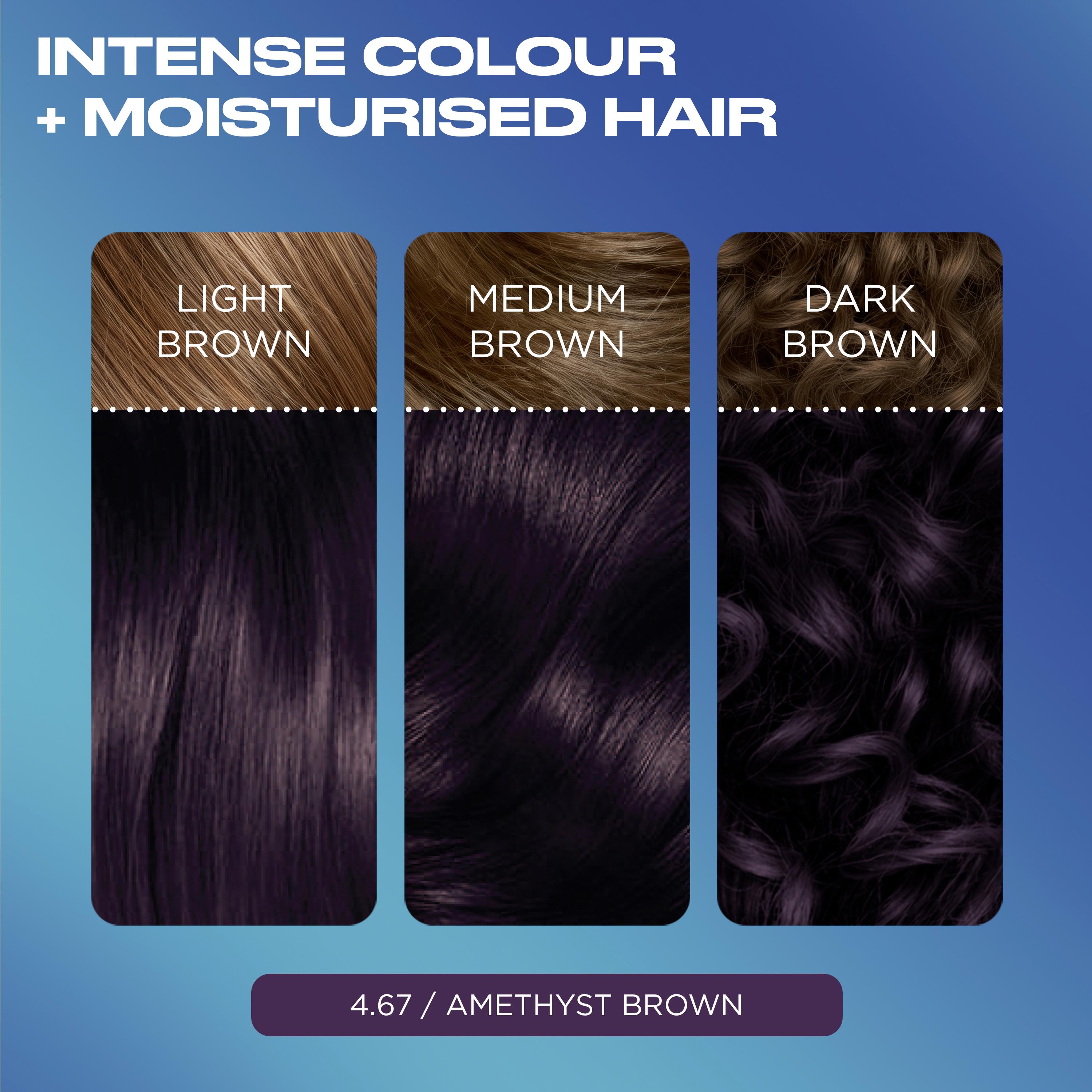 Clairol Nice'N Easy Bold 4.67 Amethyst Brown Permanent Hair Dye thumbnail 2